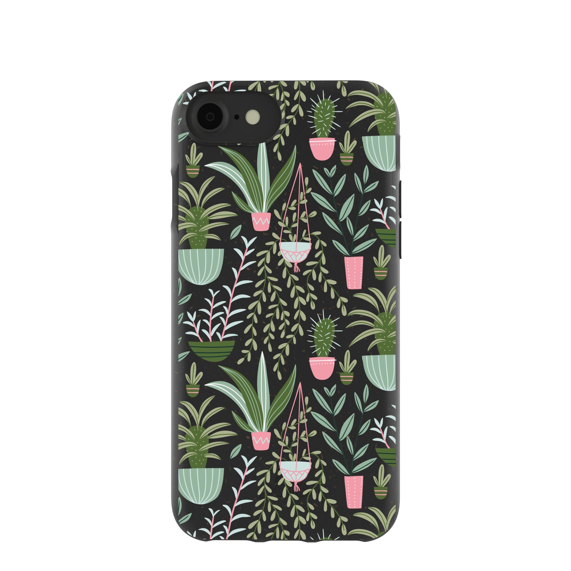 Black Indoor Garden iPhone 6/6s/7/8/SE Case Refurbished - Pela Case refurbished available on Cerqular