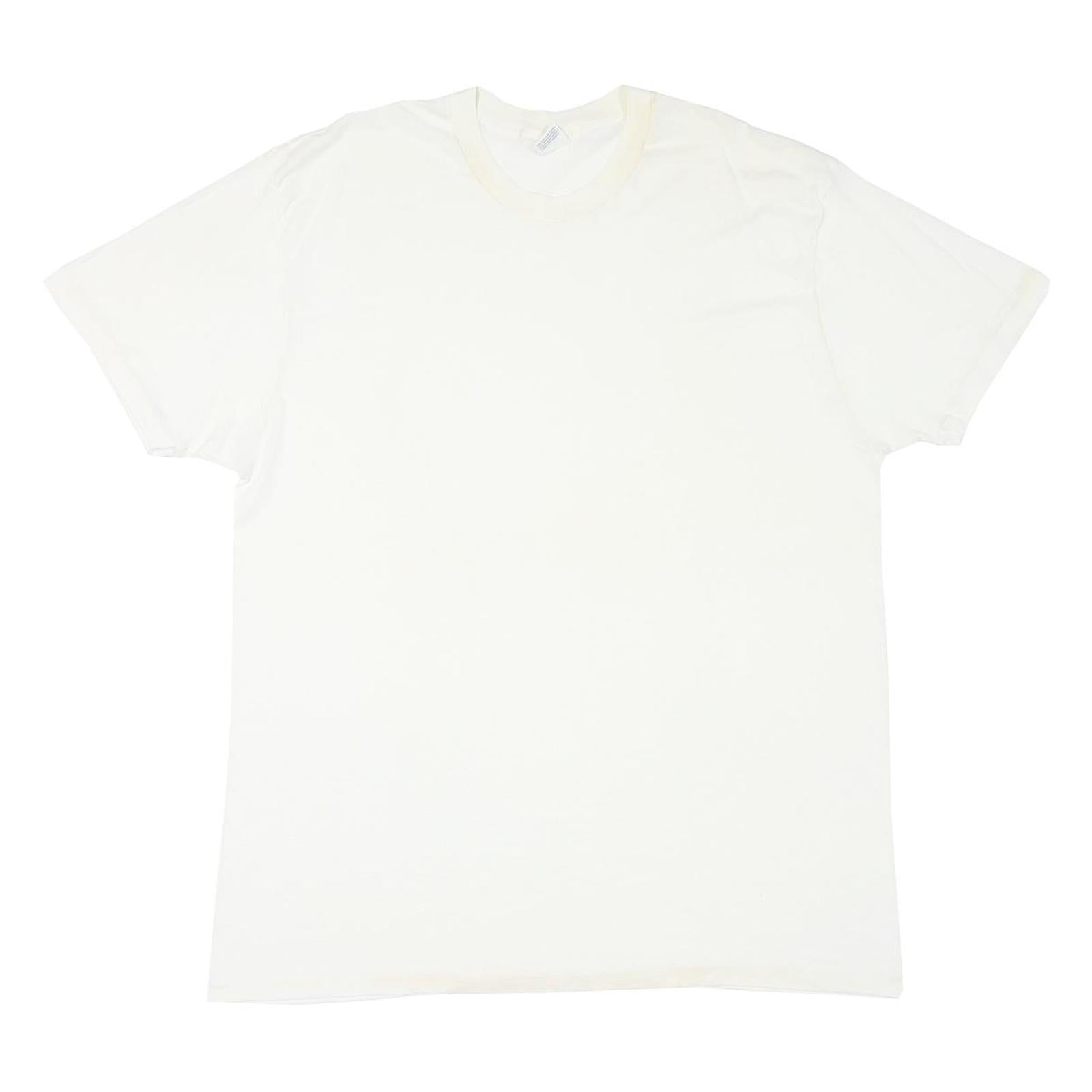 WINDRIDGE Mens White 2XL Plain T-Shirt Short Sleeve Crew Neck Cotton Blend Refurbished - N/A refurbished available on Cerqular