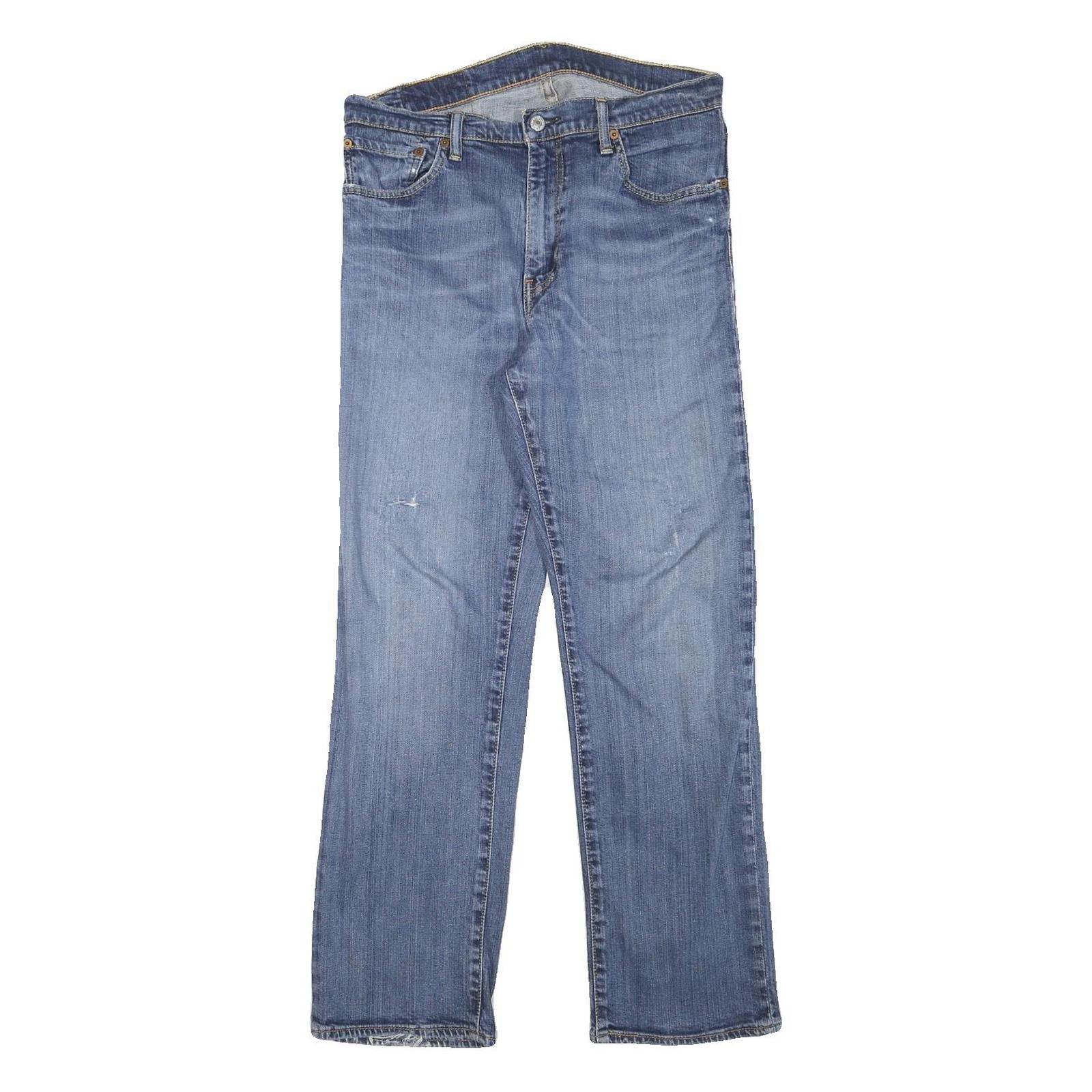 LEVI'S Mens Jeans Blue Regular Straight Denim Medium W32 L28 Classic Zip Cotton Refurbished - N/A refurbished available on Cerqular