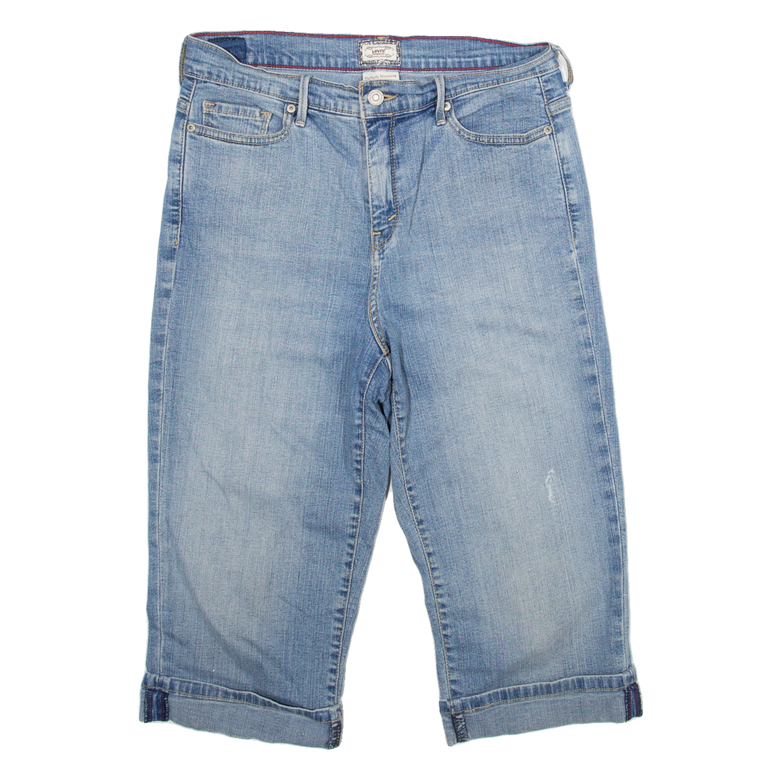 LEVI'S 512 Womens Pedal Pushers Shorts Blue Slim M W30 Refurbished - N/A refurbished available on Cerqular