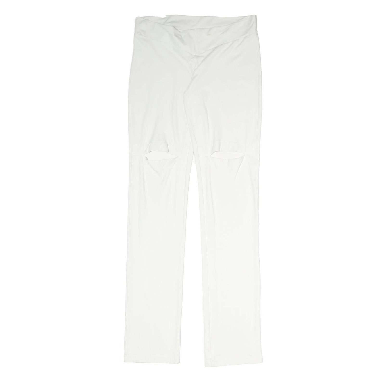 COAST Womens Joggers White L W30 L32 Slim Straight Polyester Blend Casual Wear Refurbished - N/A refurbished available on Cerqular