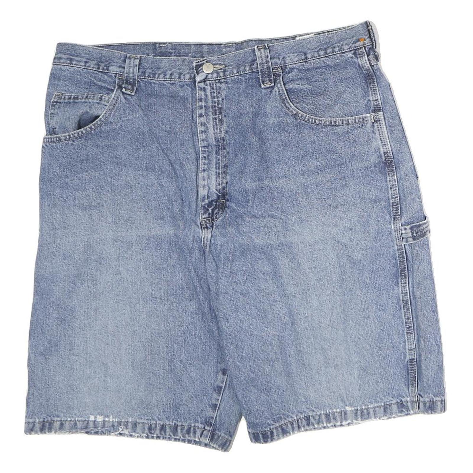 WRANGLER Mens Denim Blue Casual Shorts XL W38 Cotton Relaxed Fit Refurbished - N/A refurbished available on Cerqular