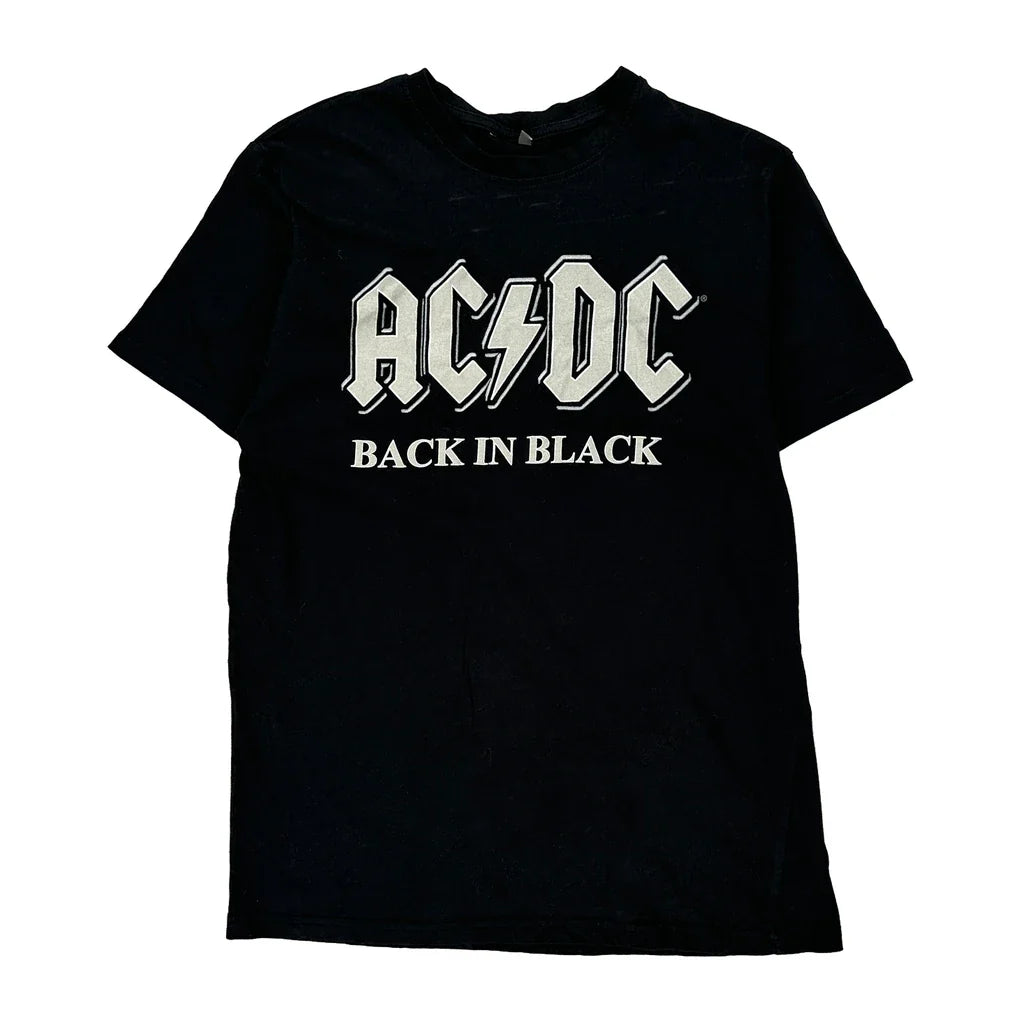 Buy Back In Black Ac/Dc Band T-Shirt - Medium Black Cotton Refurbished - $19.35 Back In Black Ac/Dc Band T-Shirt - Medium Black Cotton Refurbished - Thrifted (note: this is a term often used to describe second- refurbished available on Cerqular