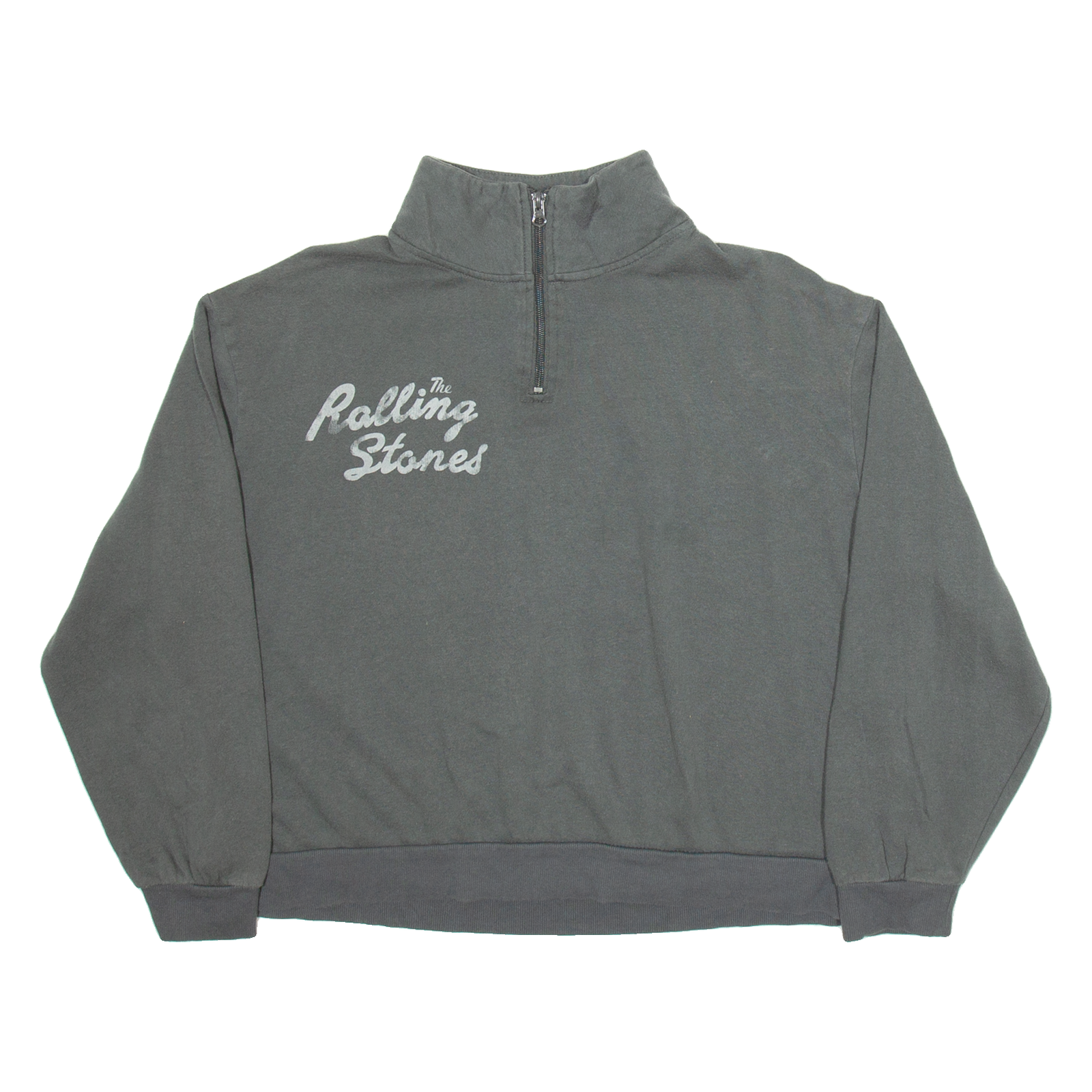 Buy THE ROLLING STONES Crop Womens Sweatshirt Grey 1/4 Zip XL Refurbished - $27.29 THE ROLLING STONES Crop Womens Sweatshirt Grey 1/4 Zip XL Refurbished - N/A refurbished available on Cerqular