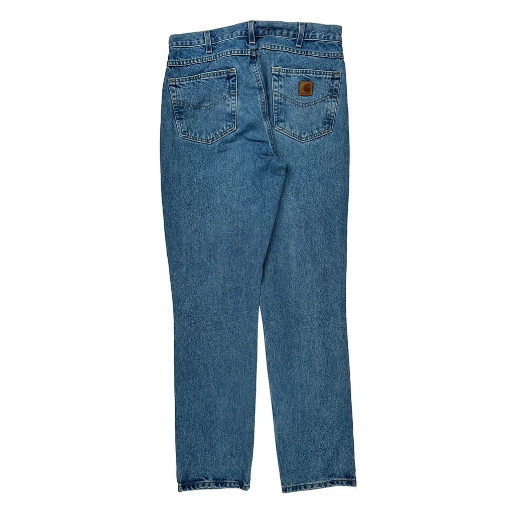 Carhartt Jeans - 32W 34L Blue Cotton Refurbished - Thrifted (note: this is a term often used to describe second- refurbished available on Cerqular