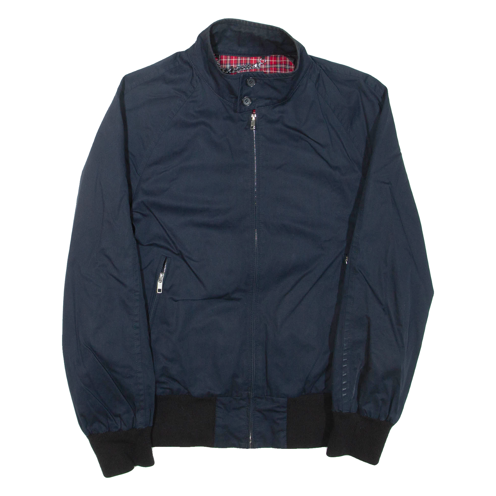 SANDRO Mens Bomber Jacket Blue M Refurbished - N/A refurbished available on Cerqular