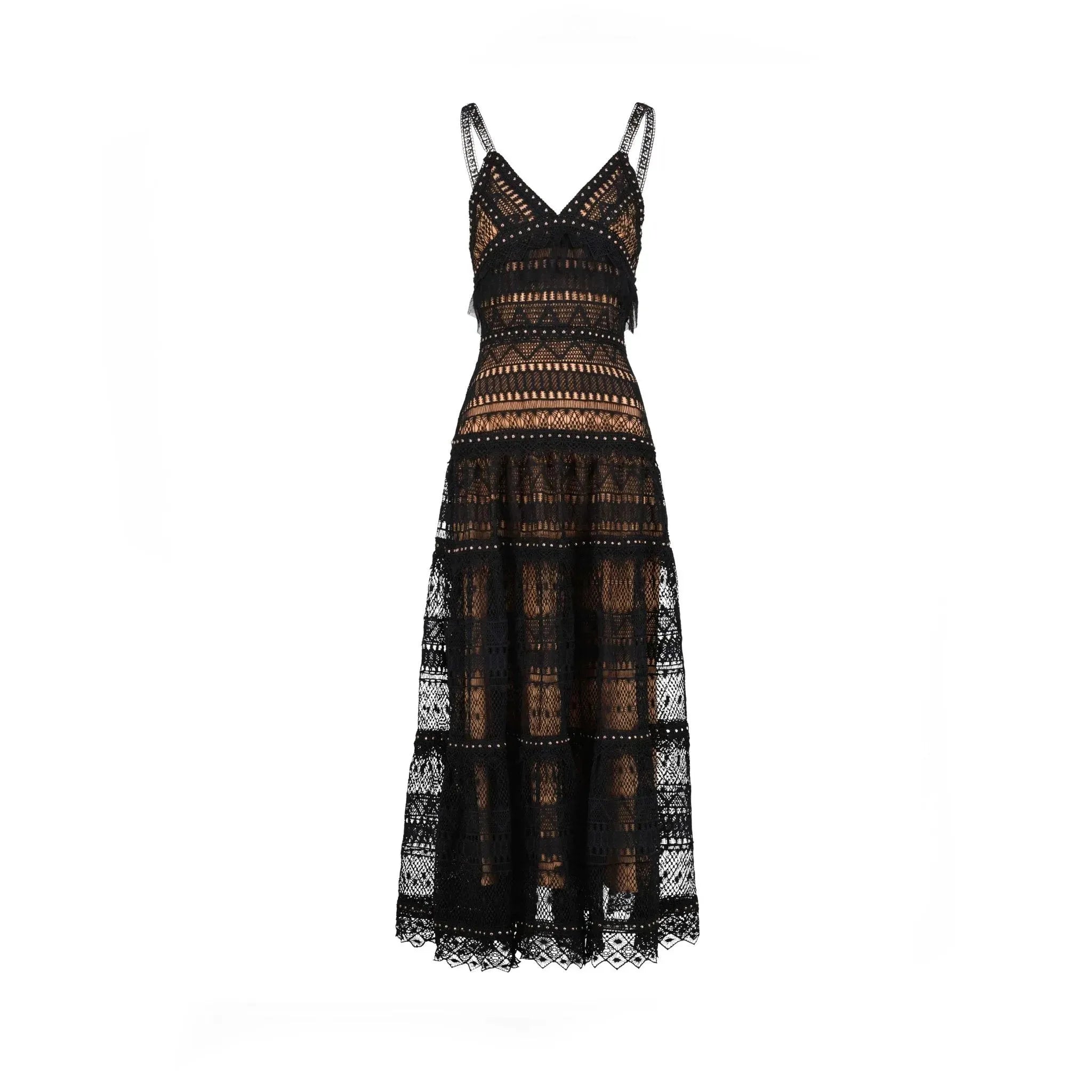 Long Lace Dress | Taglia: S | Colore: Black Refurbished - Aloud (note: this is a lesser-known brand, but it has refurbished available on Cerqular
