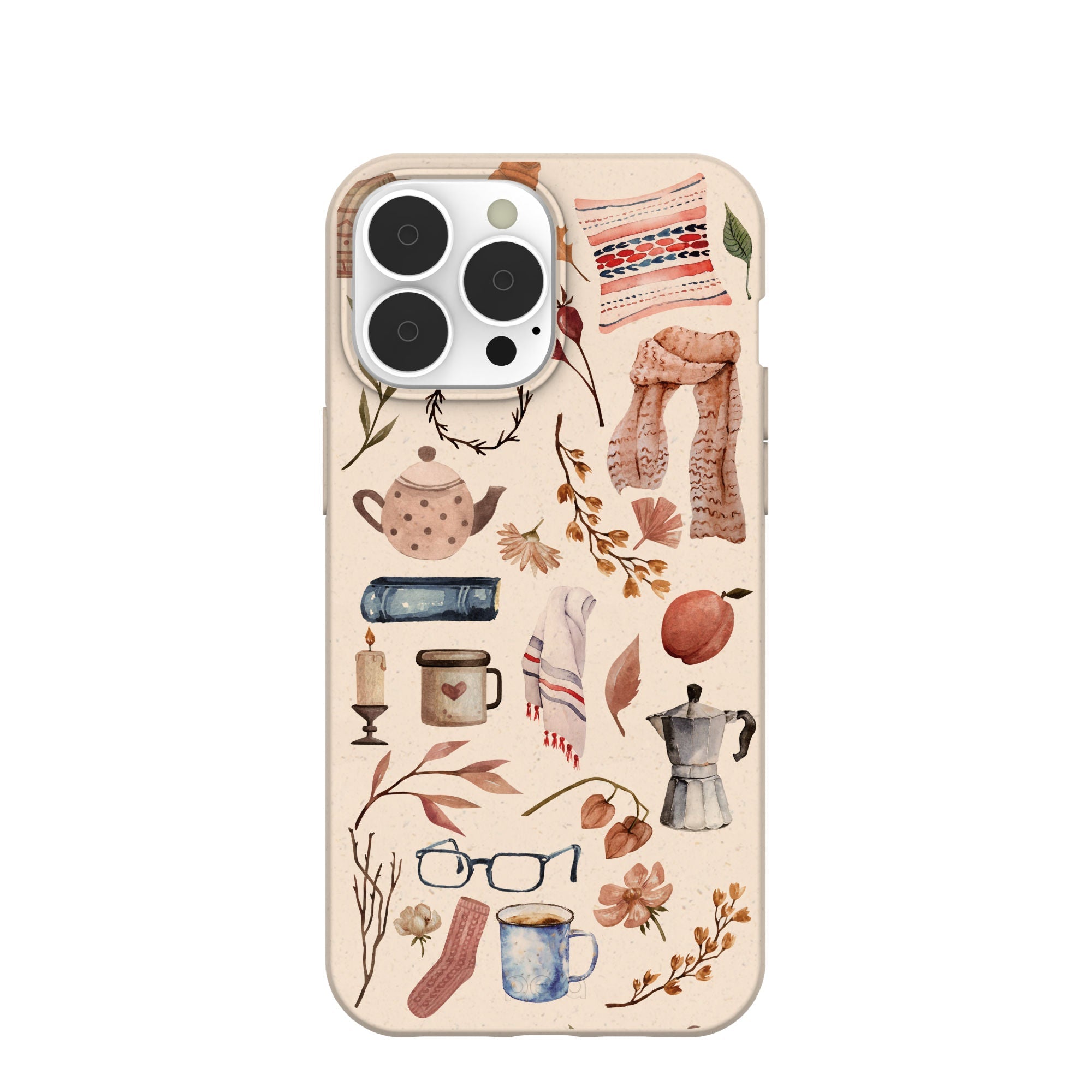 Seashell Creature Comforts iPhone 13 Pro Max Case Refurbished - Pela Case refurbished available on Cerqular