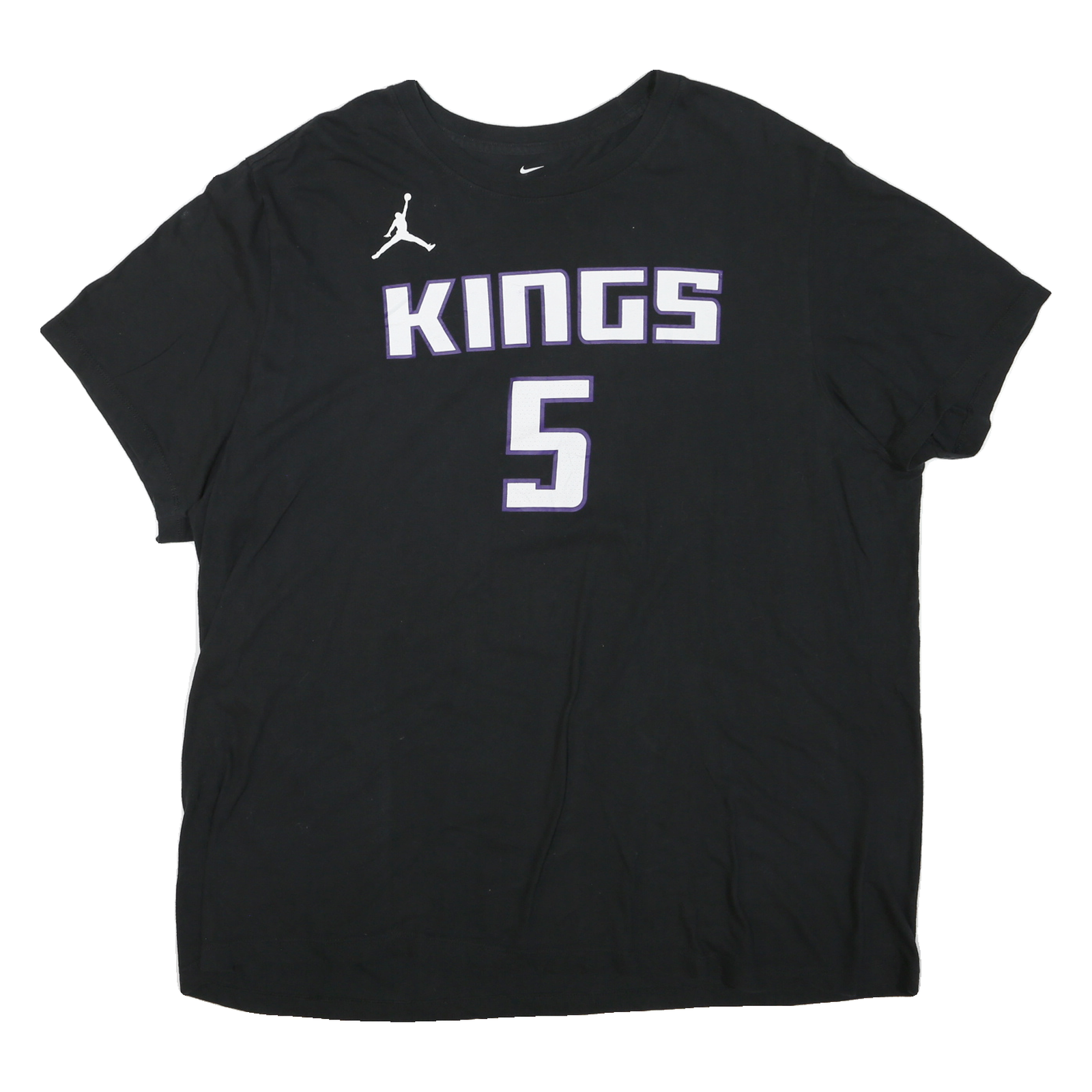 NIKE Mens Black Kings 2XL Short Sleeve Crew Neck Basketball T-Shirt Fox 5 Refurbished - N/A refurbished available on Cerqular