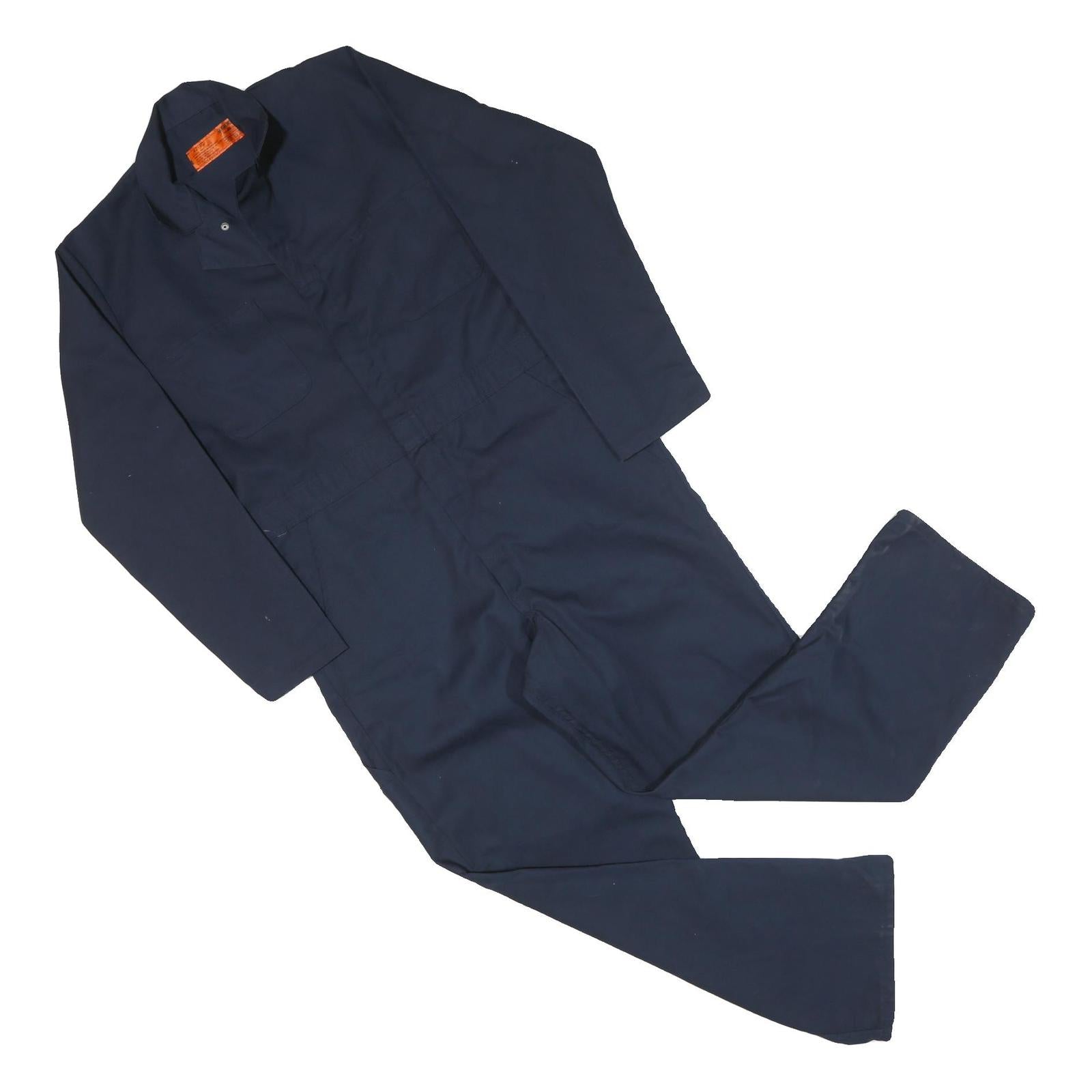 RED KAP Mens Navy Blue Polyester Blend Classic Dungarees XL W38 L29 Workwear Refurbished - N/A refurbished available on Cerqular