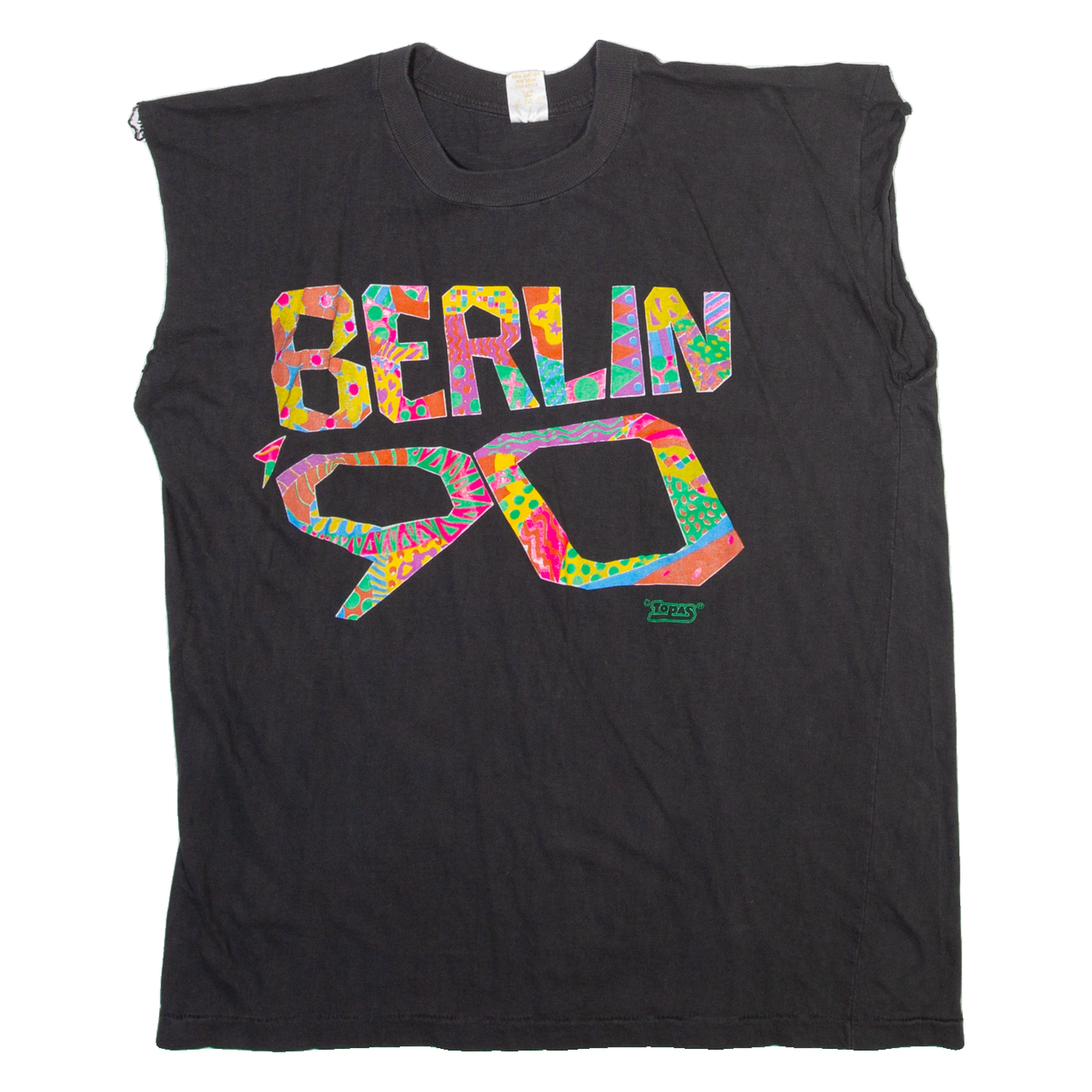 LUCK Mens T-Shirt Grey Sleeveless 90s L Refurbished - N/A refurbished available on Cerqular