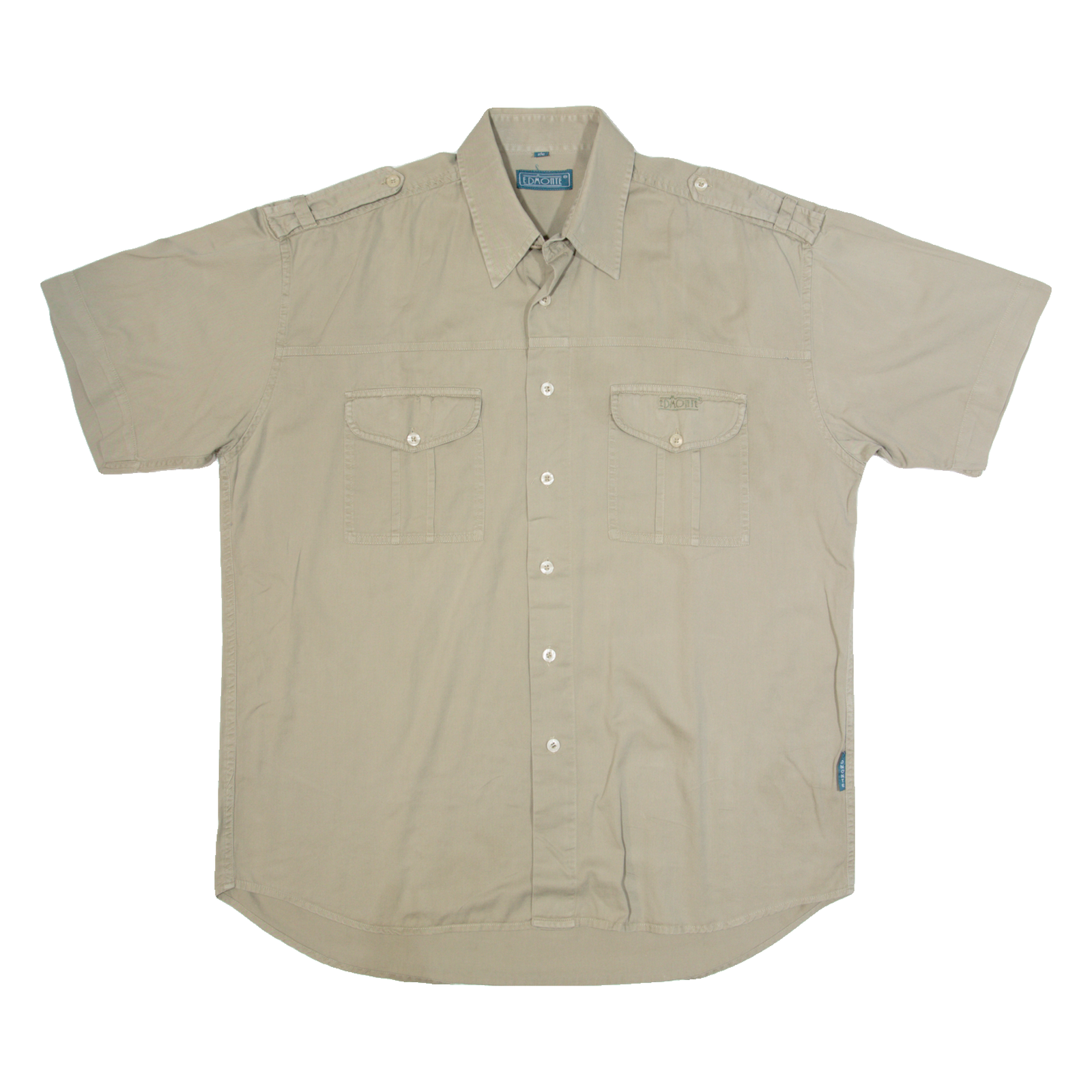 EDMONTE Mens Plain Shirt Beige 90s L Refurbished - N/A refurbished available on Cerqular