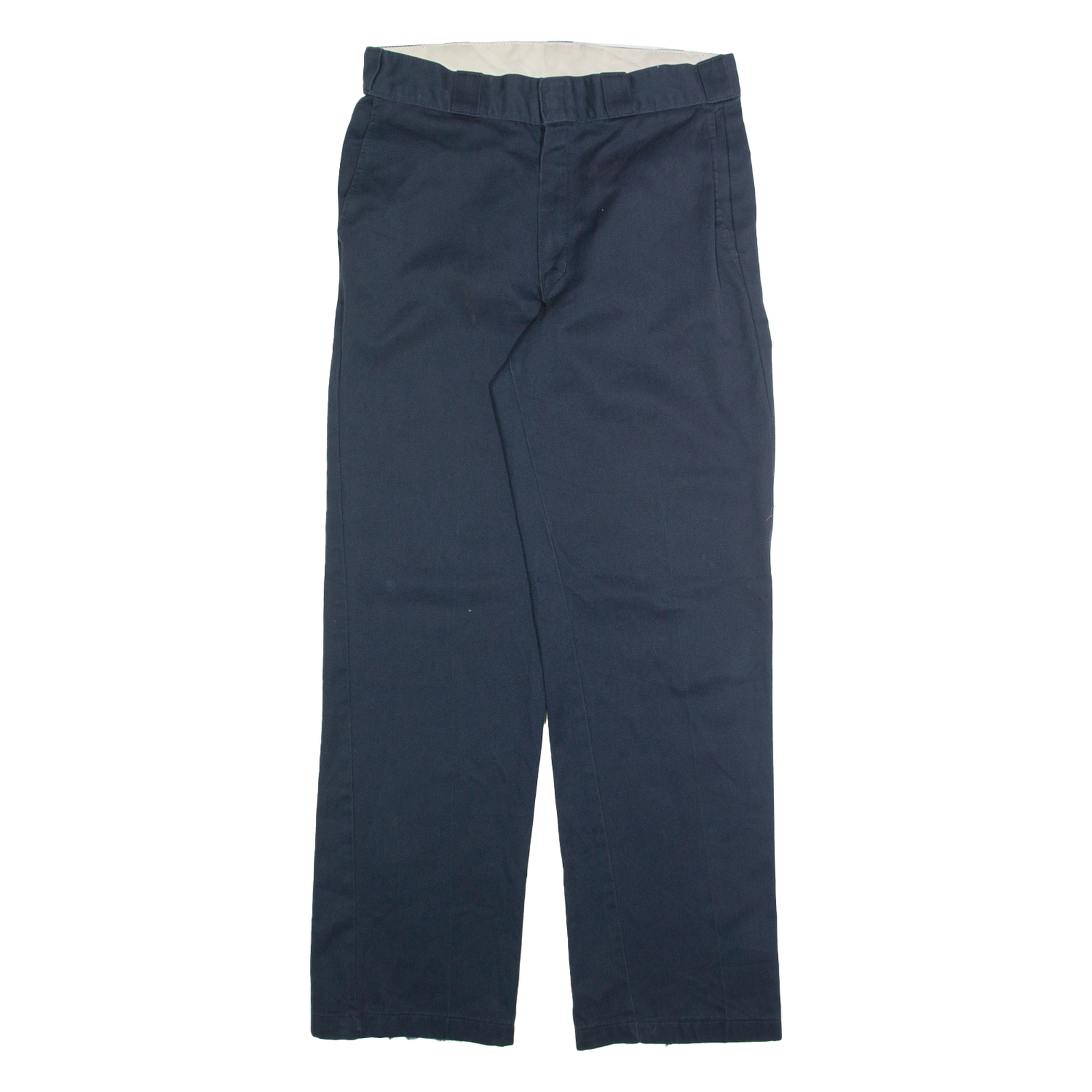 DICKIES Chino Mens Trousers Blue Regular Straight W32 L32 Refurbished - N/A refurbished available on Cerqular