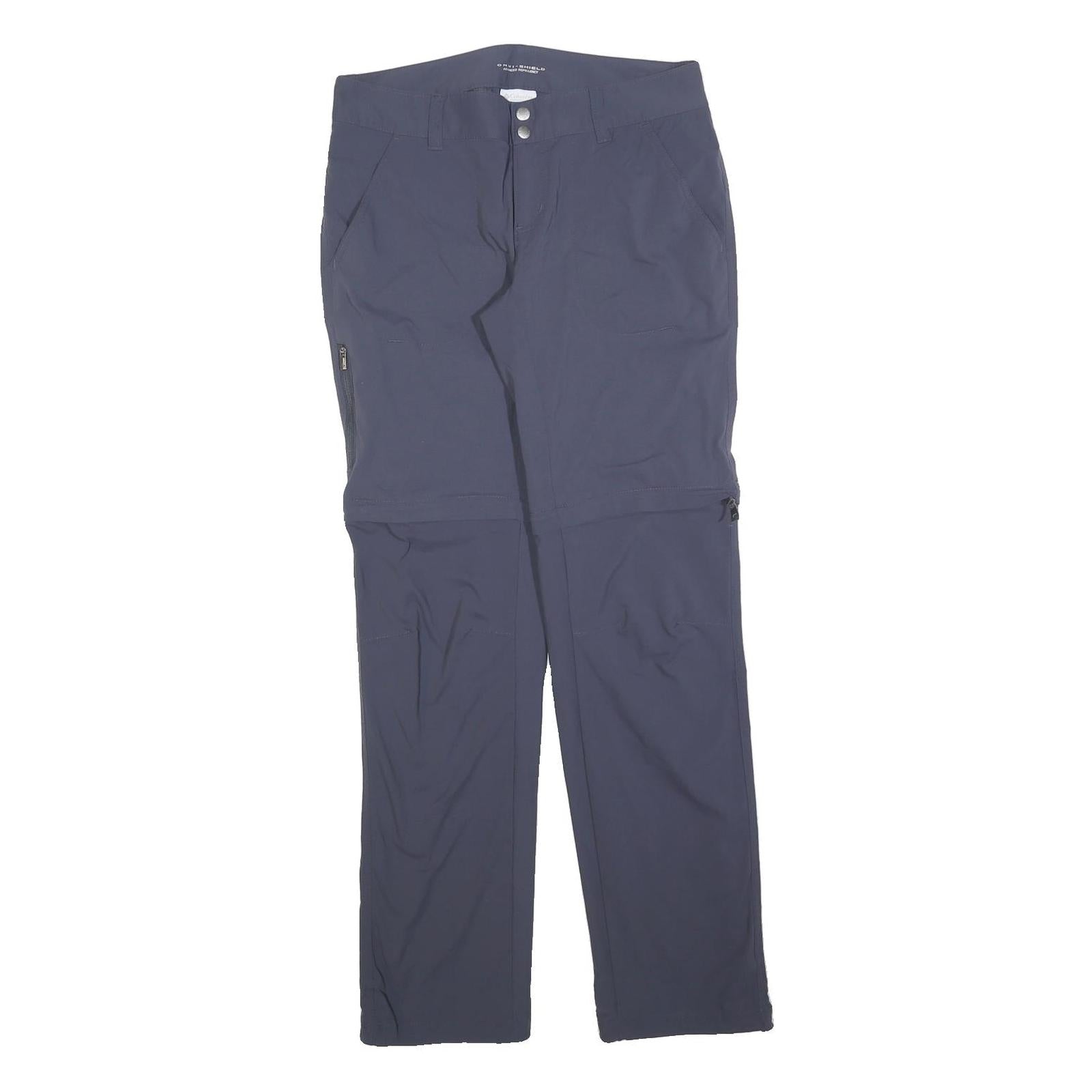 COLUMBIA Womens Polyester Blend Navy Slim Zip Trousers W32 L32 Outdoor Refurbished - N/A refurbished available on Cerqular