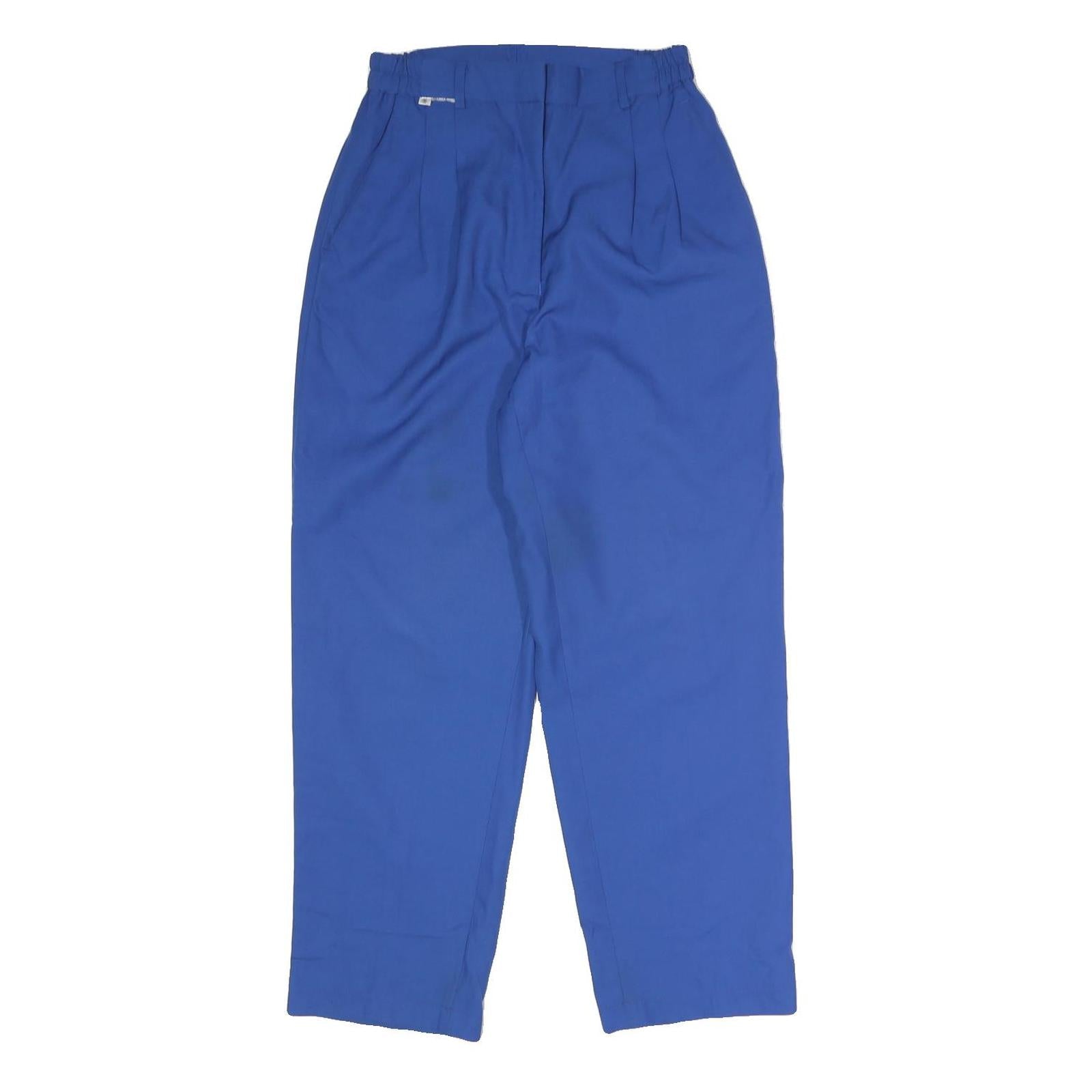 Buy Womens Relaxed Fit Blue Cotton Blend Trousers W24 L25 Elastic Waist Zip Closure Refurbished - $23.39 Womens Relaxed Fit Blue Cotton Blend Trousers W24 L25 Elastic Waist Zip Closure Refurbished - N/A refurbished available on Cerqular