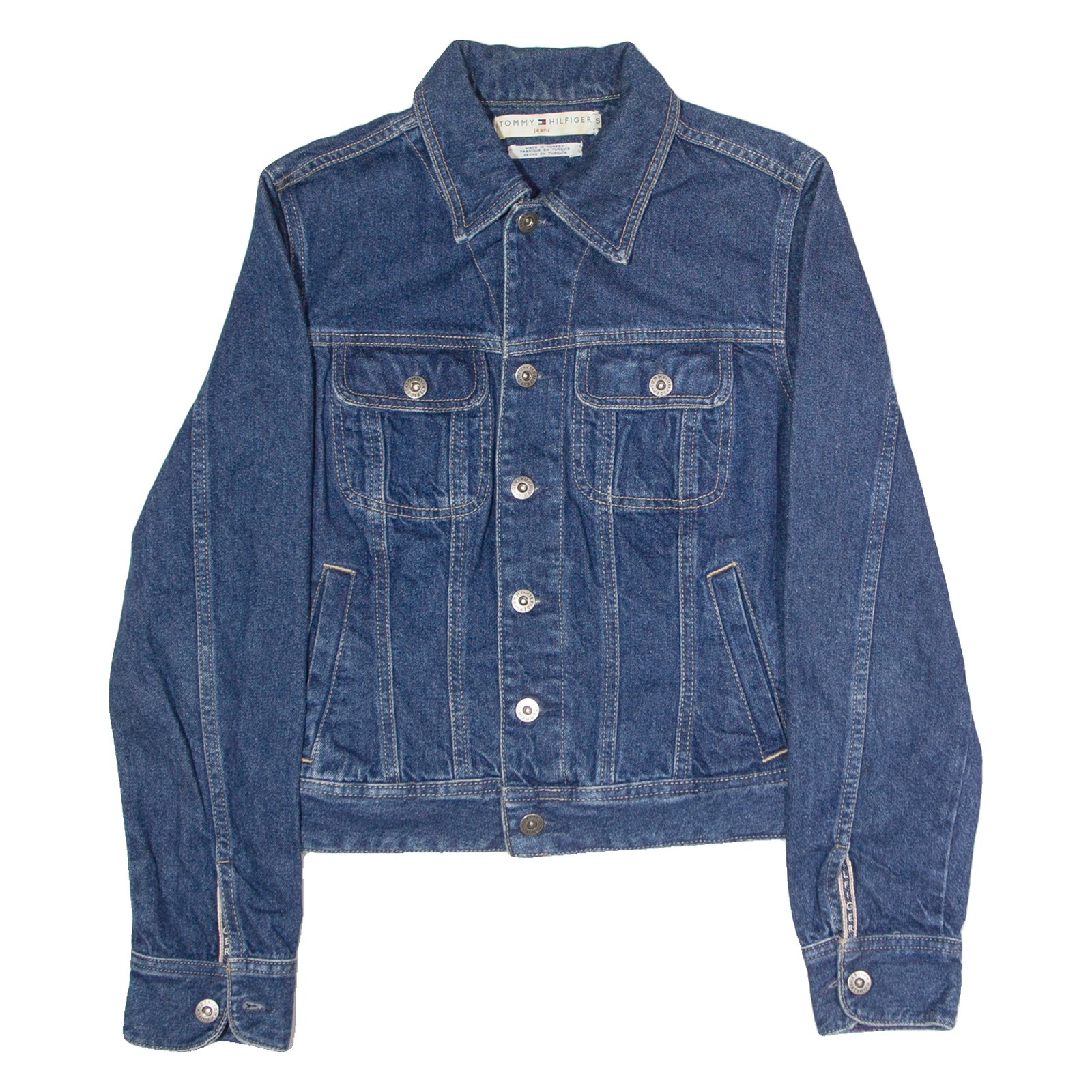 TOMMY HILFIGER Womens Denim Jacket Blue S Refurbished - N/A refurbished available on Cerqular