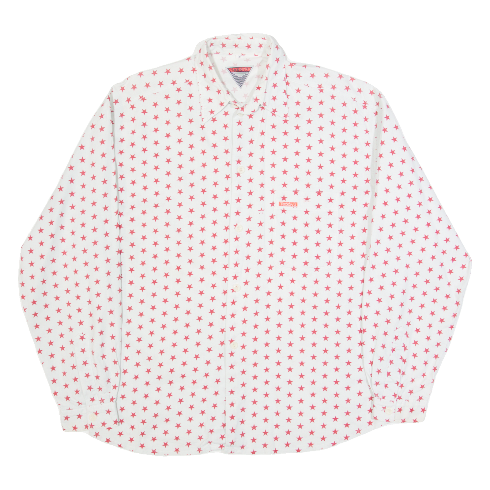TEDDY'S Stars Mens Shirt Cream Long Sleeve S Refurbished - N/A refurbished available on Cerqular