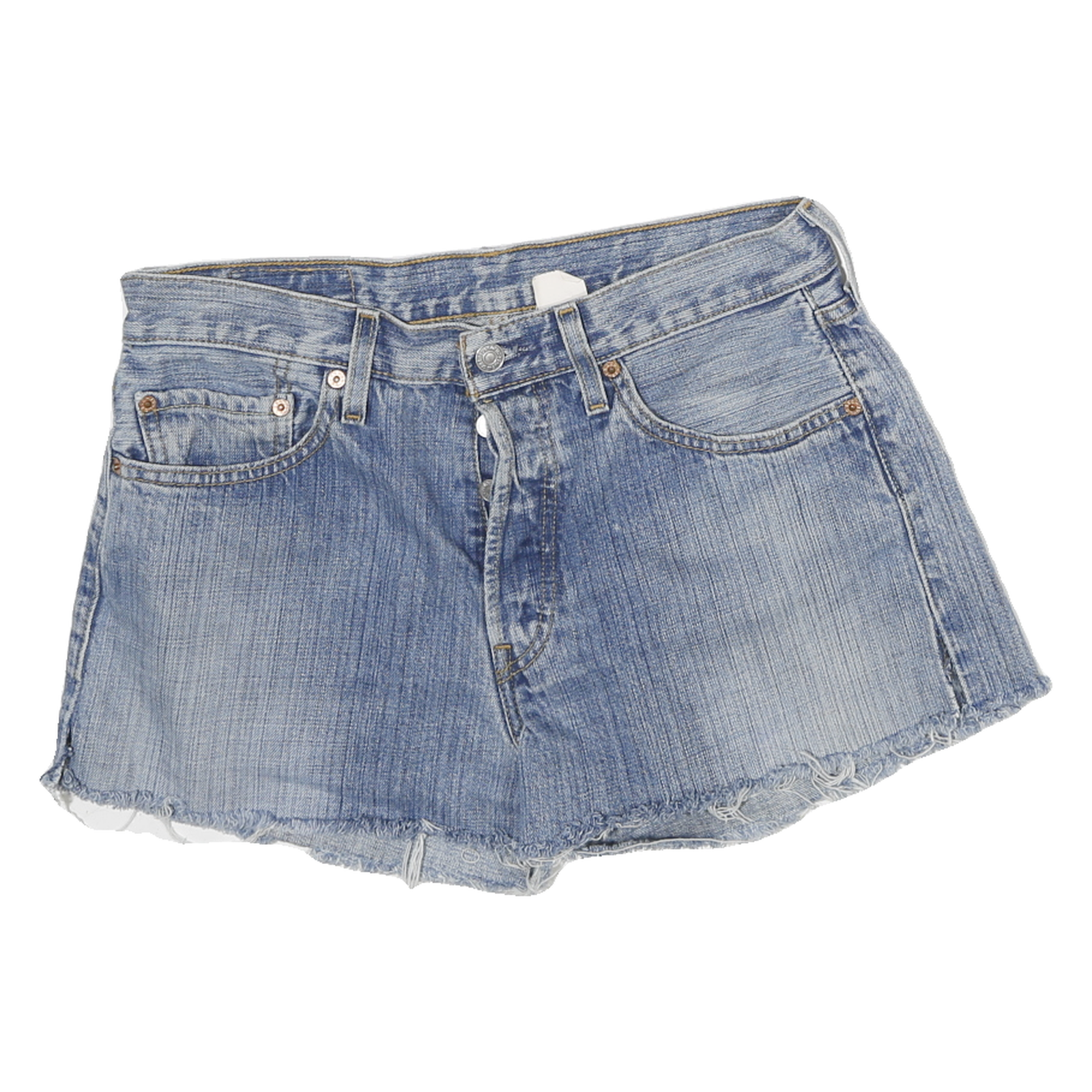 LEVI'S Womens Denim Blue Casual Cut-Off Shorts M W30 Classic Fit Refurbished - N/A refurbished available on Cerqular