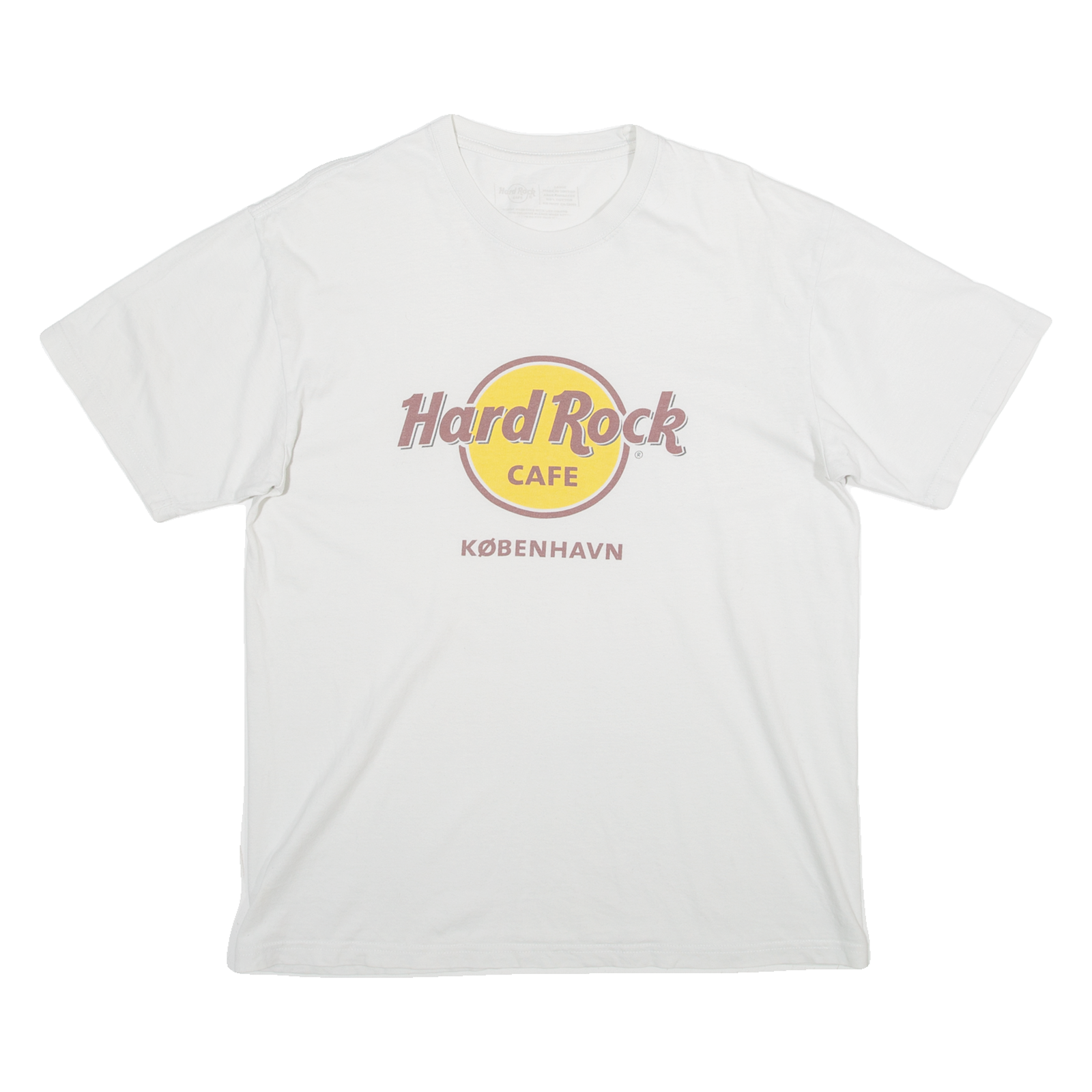 HARD ROCK CAFE Kobenhavn Womens T-Shirt White L Refurbished - N/A refurbished available on Cerqular