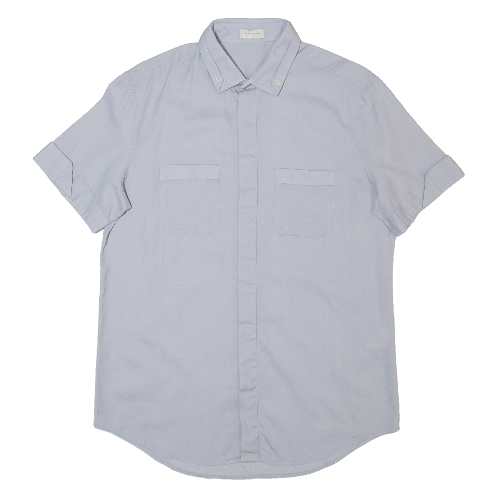 BALENCIAGA Mens Plain Shirt Grey M Refurbished - N/A refurbished available on Cerqular