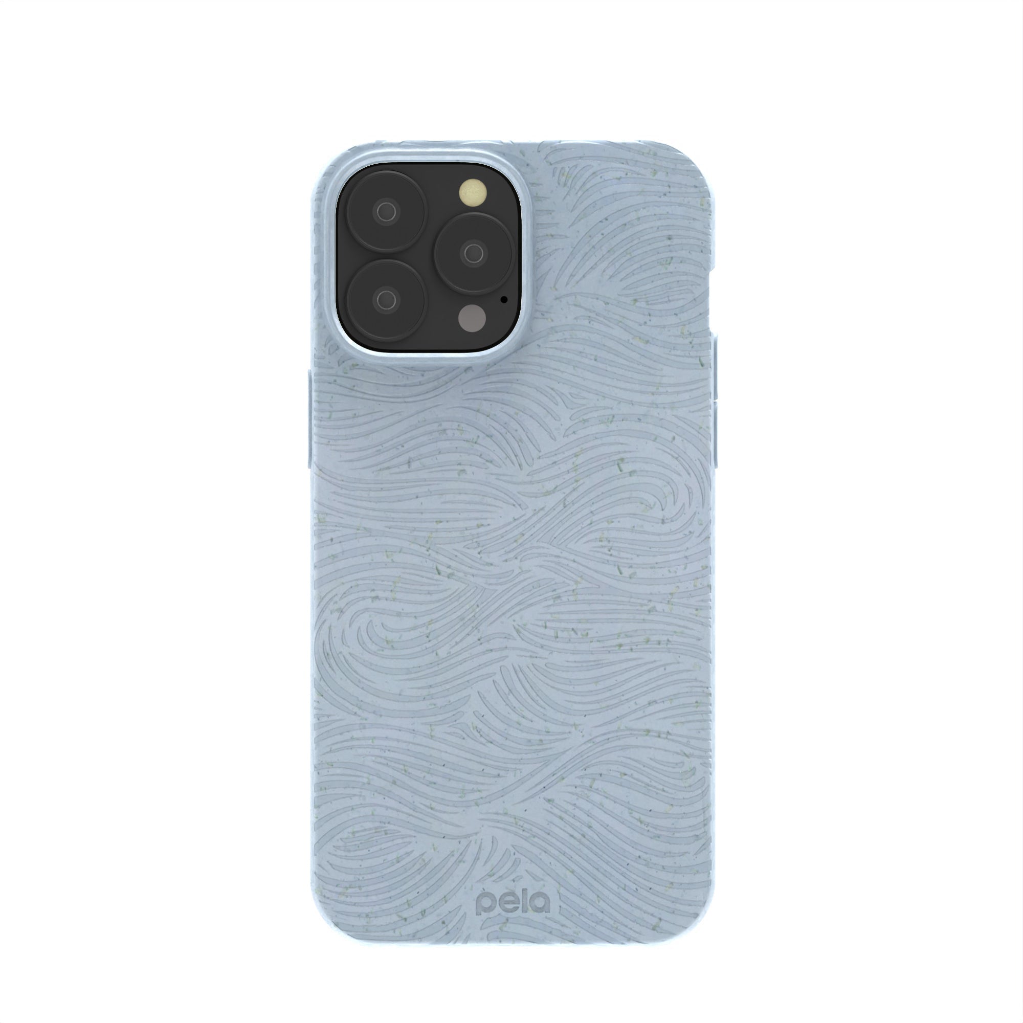 Powder Blue Ebb and Flow iPhone 13 Pro Max Case Refurbished - Pela Case refurbished available on Cerqular