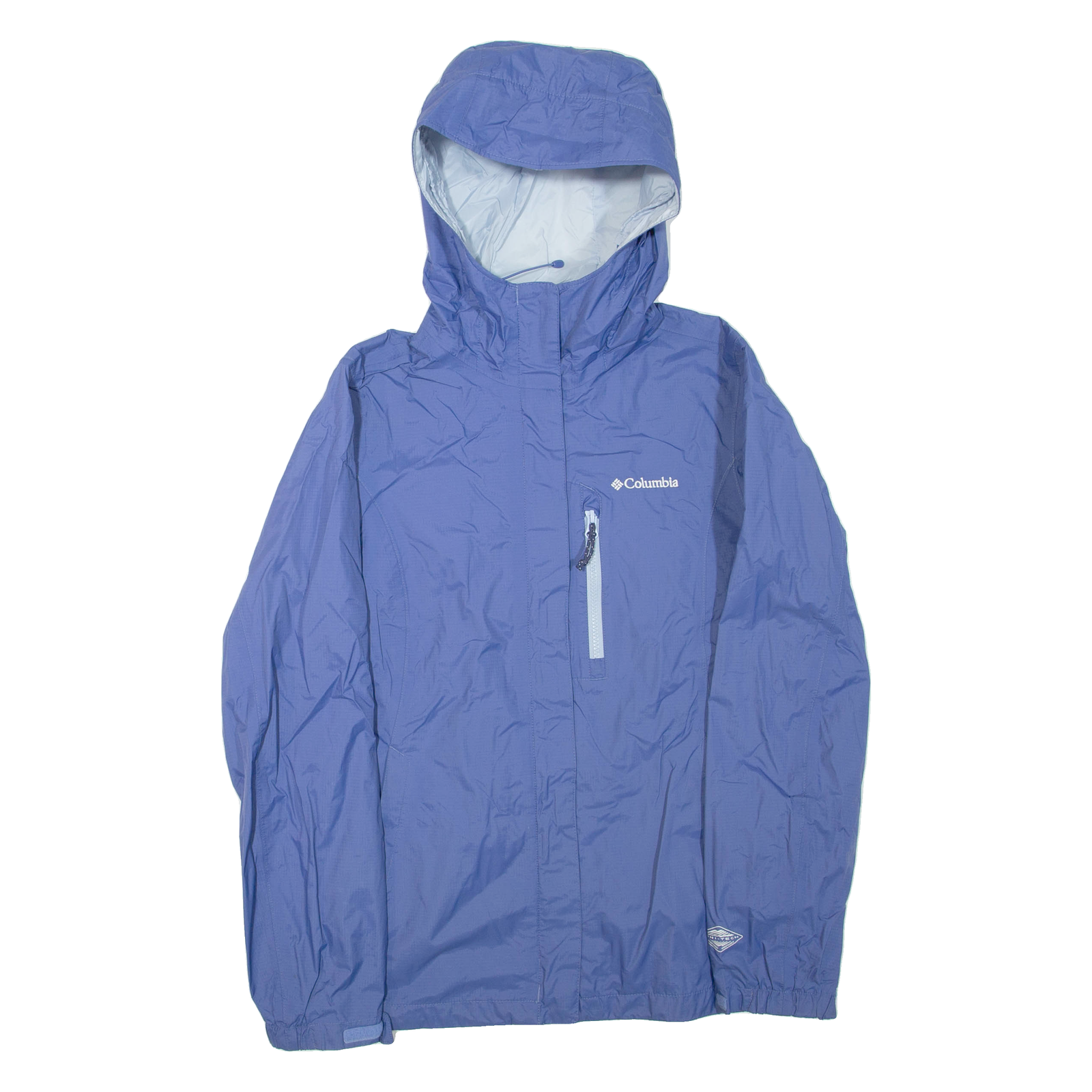 COLUMBIA Womens Rain Jacket Purple Nylon Hooded S Refurbished - N/A refurbished available on Cerqular
