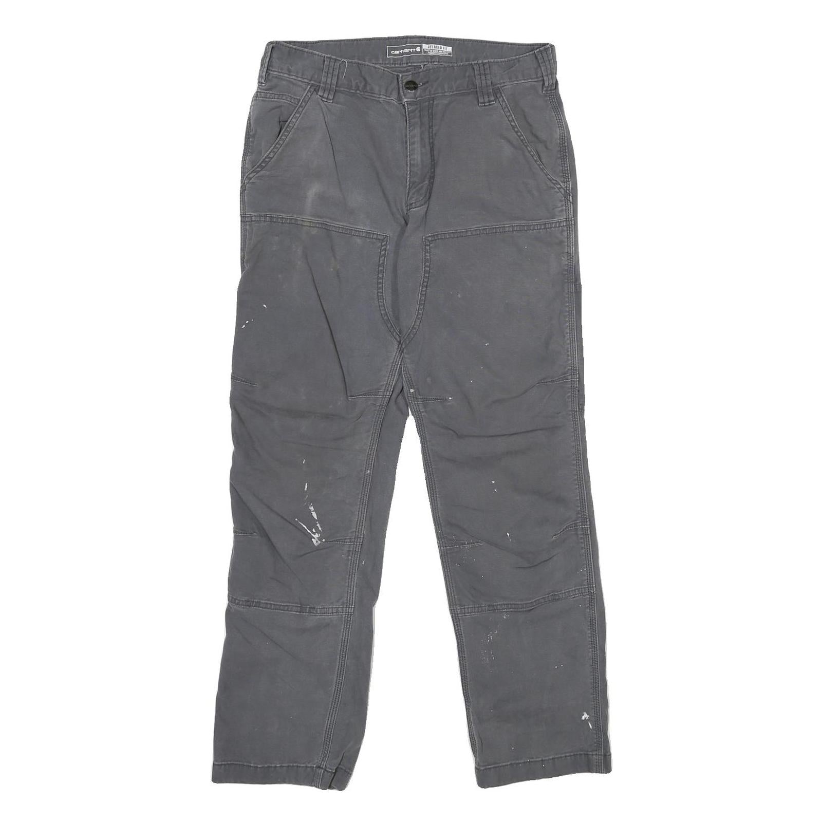CARHARTT Mens Cotton Blend Relaxed Straight Trousers W30 L30 Workwear Casual Refurbished - N/A refurbished available on Cerqular
