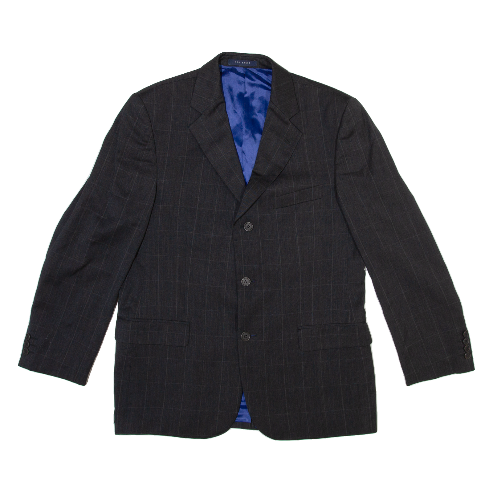 TED BAKER Mens Blazer Jacket Black Check M Refurbished - N/A refurbished available on Cerqular