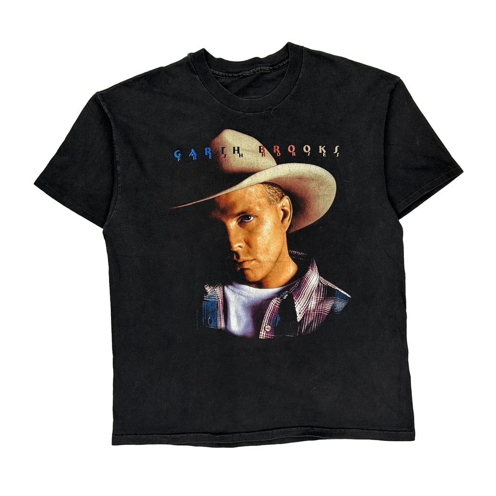 Tour Dates Unbranded Single Stitch T-Shirt - XL Black Cotton Refurbished - Thrifted (note: this is a term often used to describe second- refurbished available on Cerqular