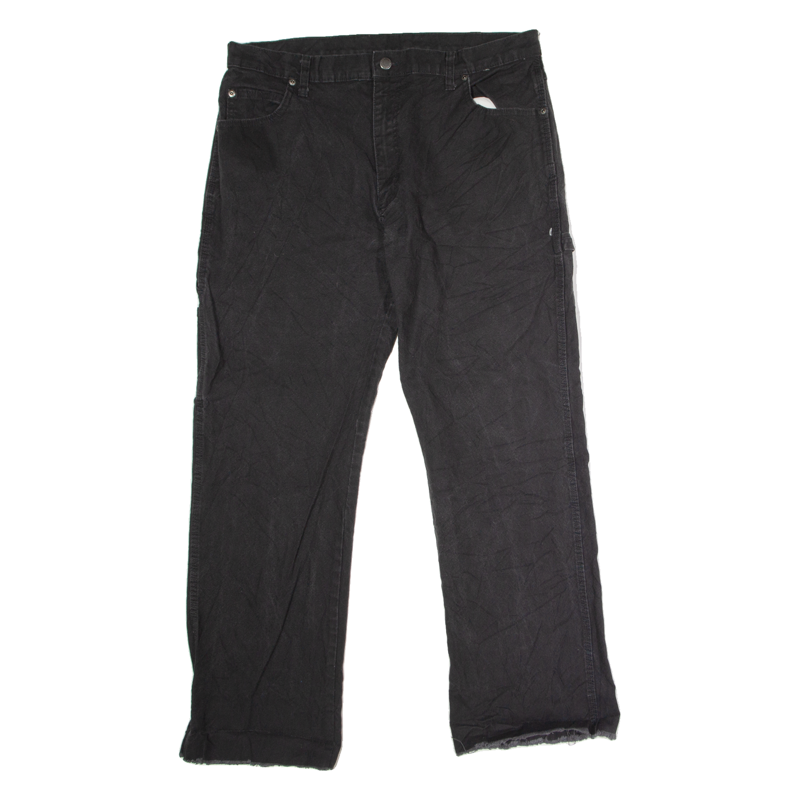 DICKIES Workwear Carpenter Mens Chiffon Trousers Black Regular Straight W36 L29 Refurbished - N/A refurbished available on Cerqular
