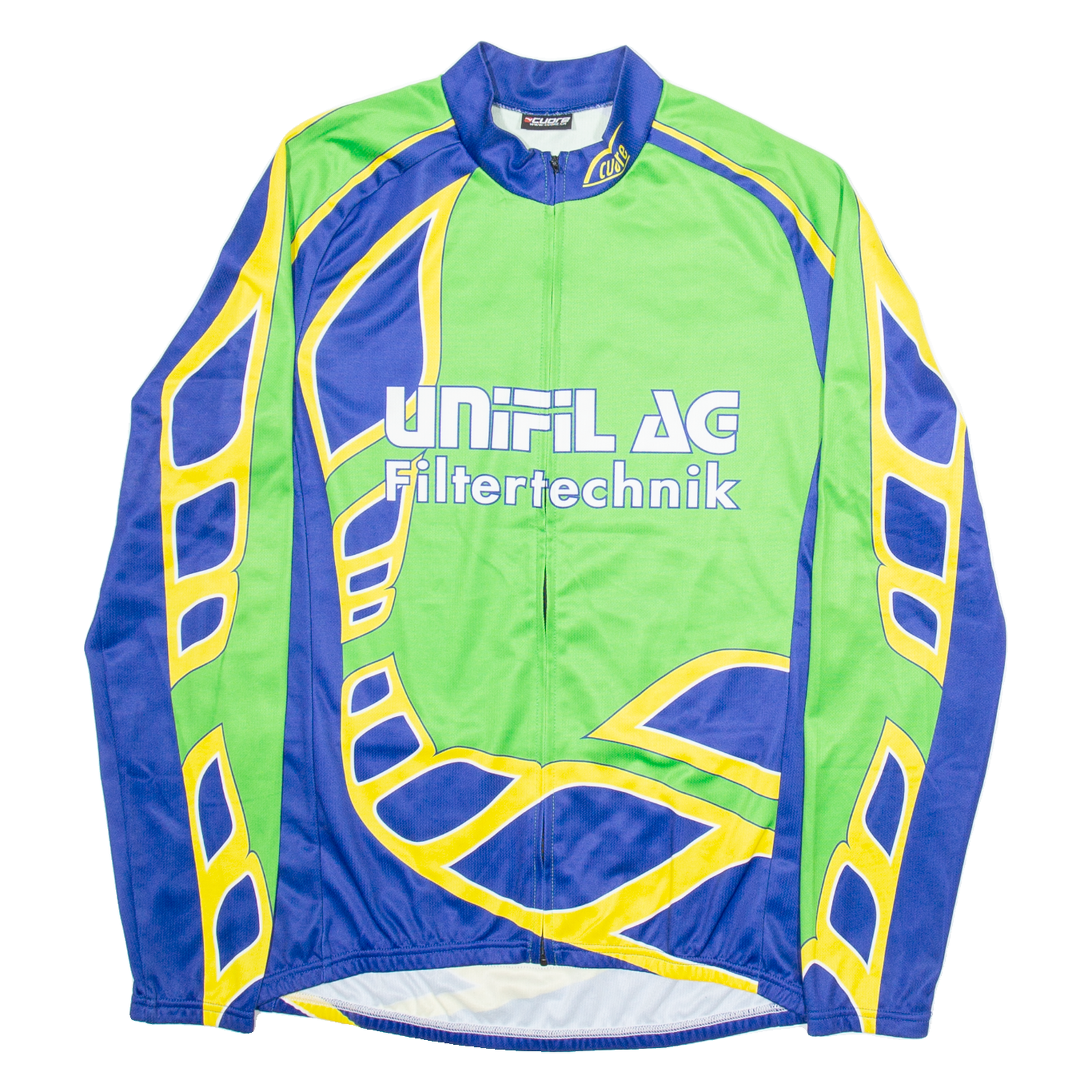 CUORE Cycling Full Zip Mens Jersey Green Long Sleeve L Refurbished - N/A refurbished available on Cerqular