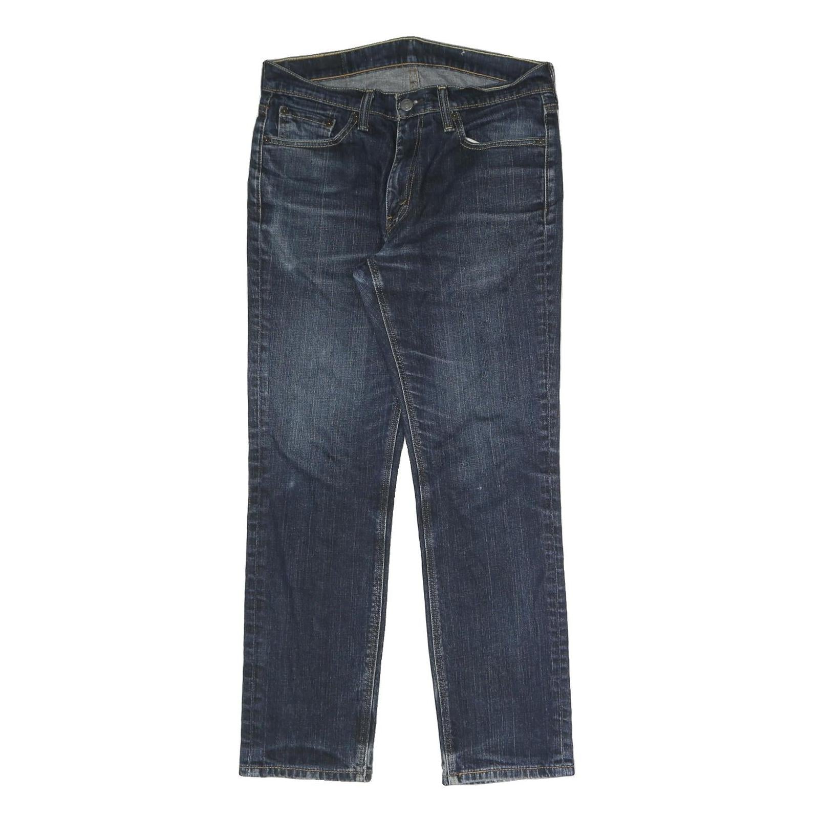 LEVI'S Mens Regular Blue Denim Dark Zip W31 L30 Classic Straight Jeans Refurbished - N/A refurbished available on Cerqular
