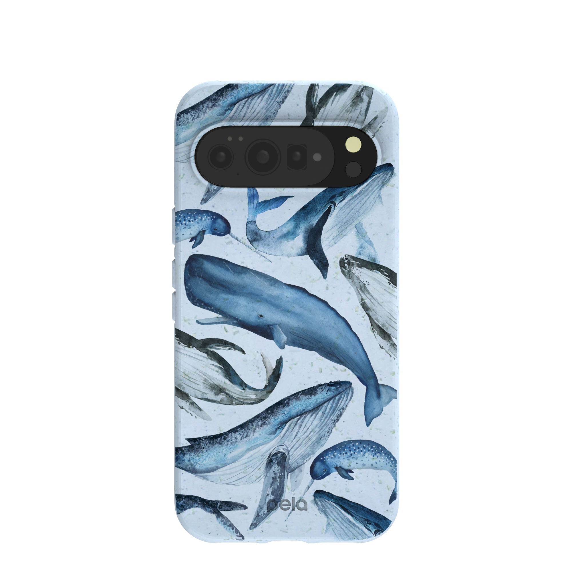 Powder Blue Whales Google Pixel 10 Pro XL Case Refurbished - Pela Case refurbished available on Cerqular