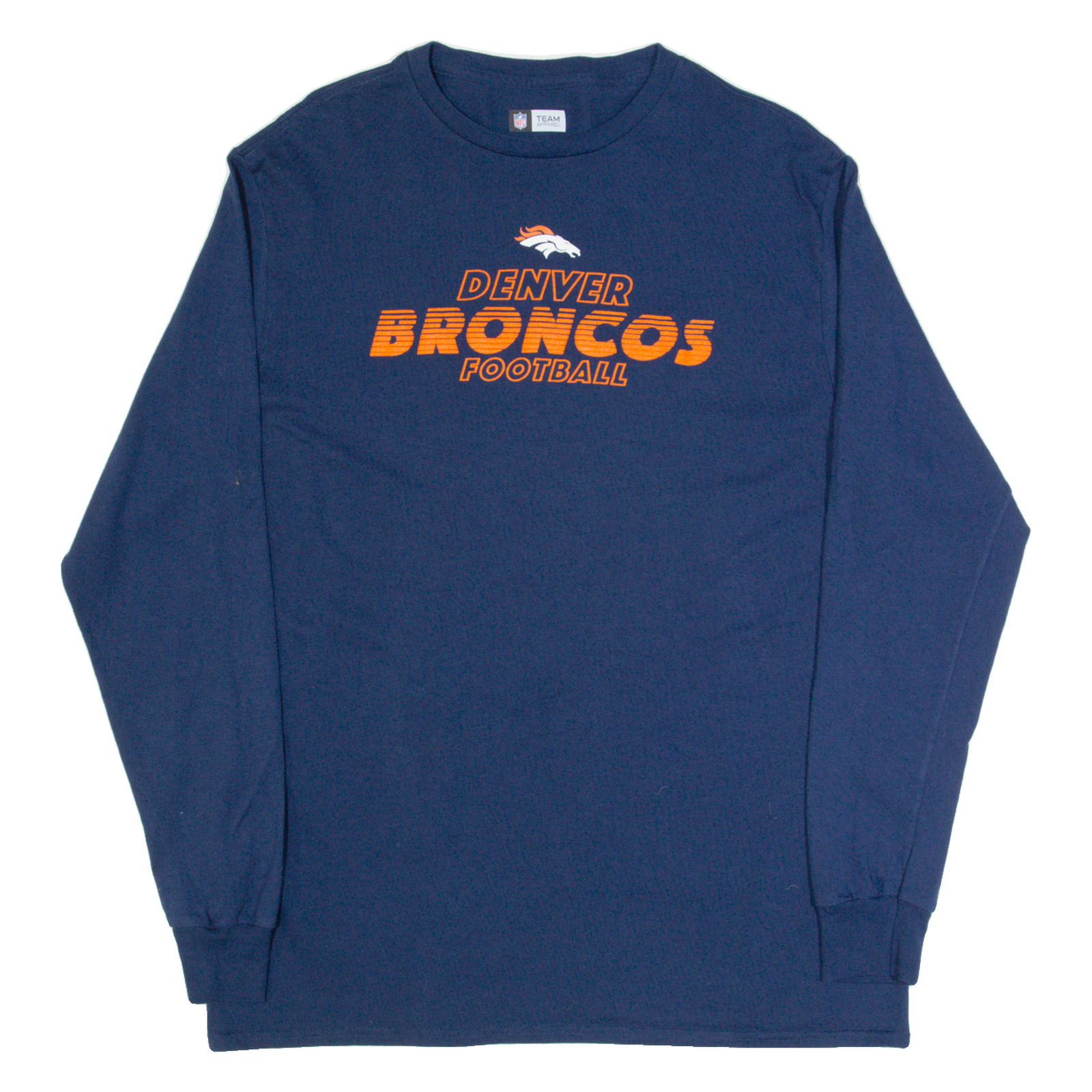 Buy NFL Denver Broncos Mens T-Shirt Blue Long Sleeve USA L Refurbished - $35.09 NFL Denver Broncos Mens T-Shirt Blue Long Sleeve USA L Refurbished - N/A refurbished available on Cerqular