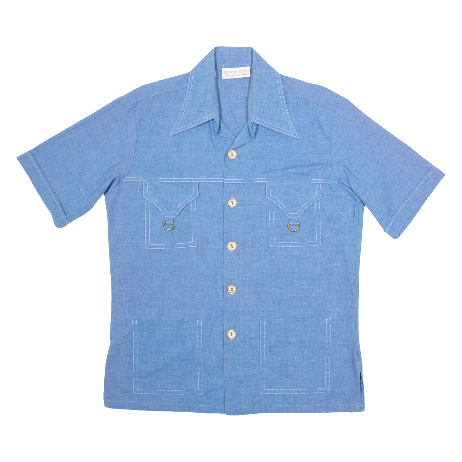 LIBERTY HOUSE Womens Plain Shirt Blue M Refurbished - N/A refurbished available on Cerqular