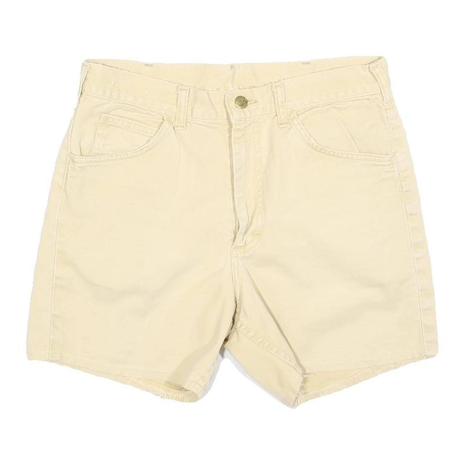 LEE Womens Cotton Blend Cream Casual Shorts M W30 Classic Fit Summer Refurbished - N/A refurbished available on Cerqular