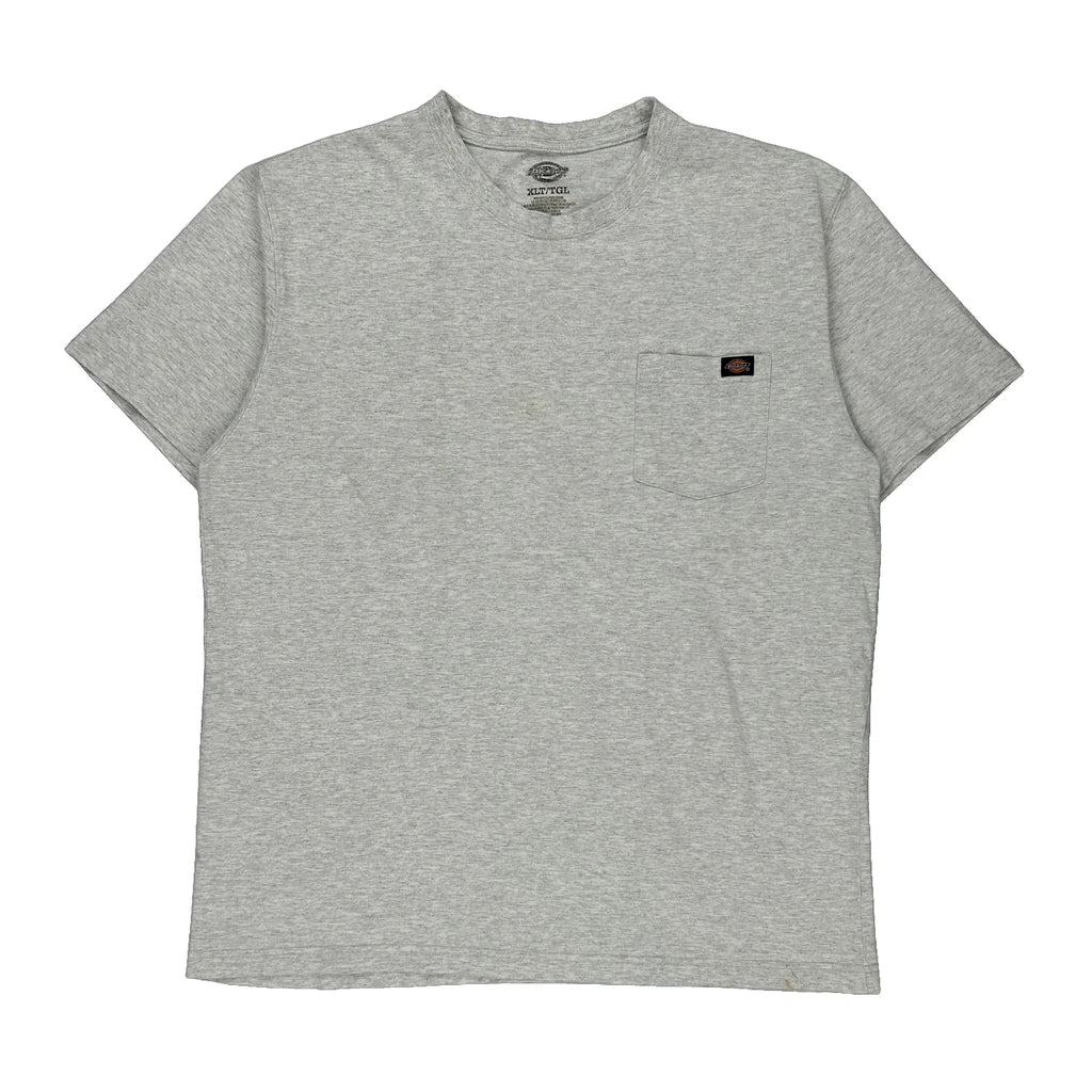 Dickies Tall T-Shirt - XL Grey Cotton Blend Refurbished - Thrifted (note: this is a term often used to describe second- refurbished available on Cerqular