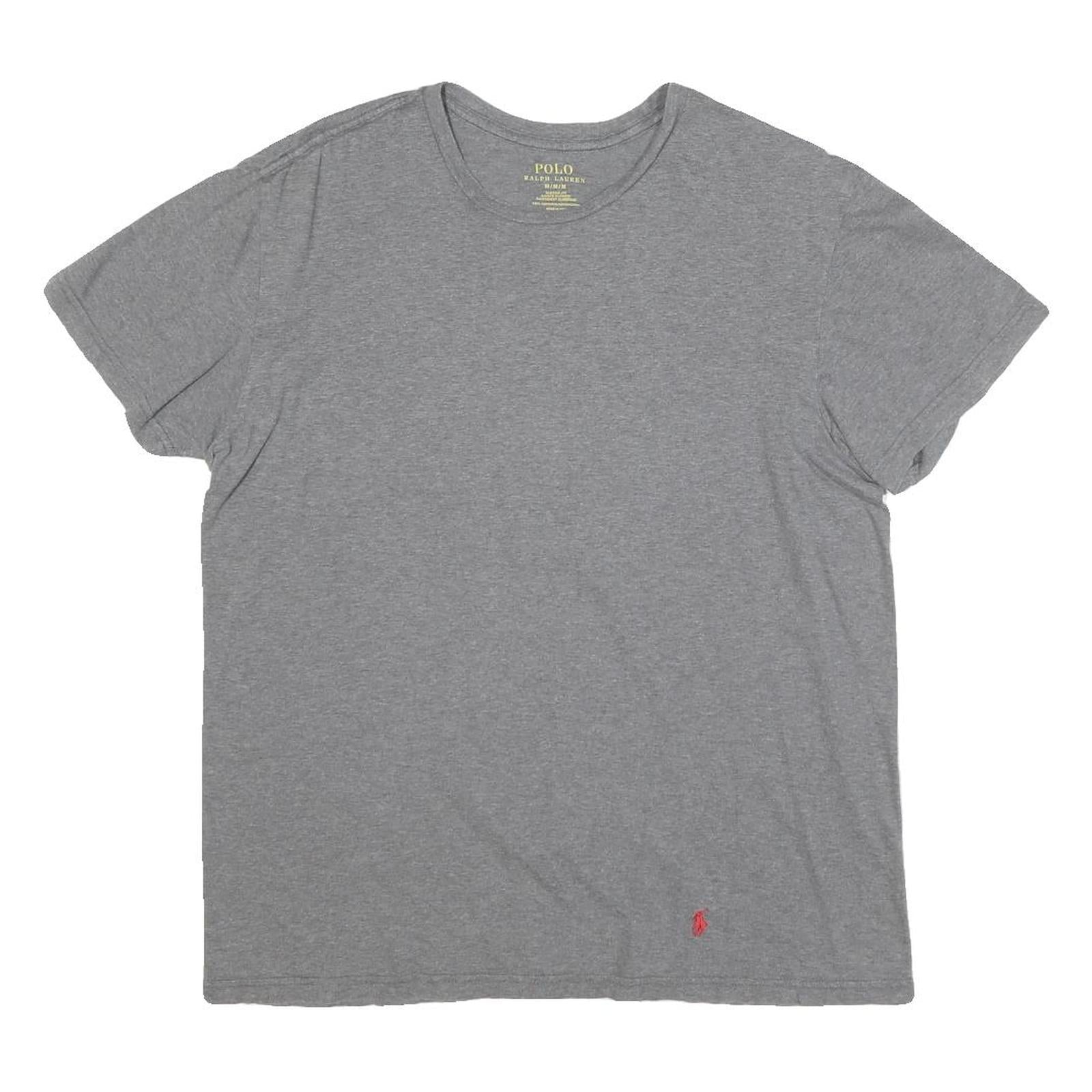 POLO RALPH LAUREN Mens Grey Short Sleeve Crew Neck Cotton Blend T-Shirt M Refurbished - N/A refurbished available on Cerqular