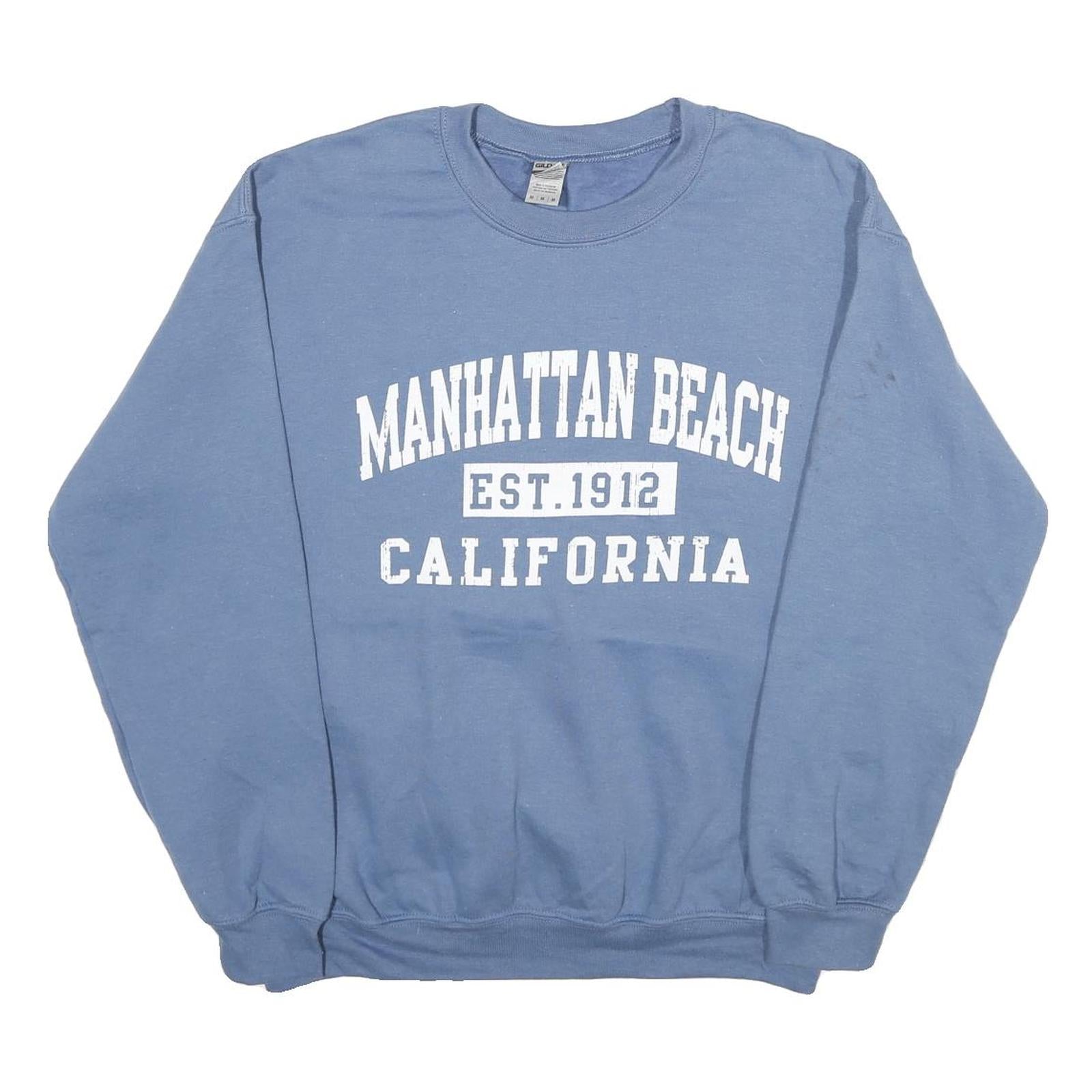 Buy GILDAN Mens Blue Crew Neck M Manhattan Beach California Sweatshirt Cotton Blend Refurbished - $27.29 GILDAN Mens Blue Crew Neck M Manhattan Beach California Sweatshirt Cotton Blend Refurbished - N/A refurbished available on Cerqular