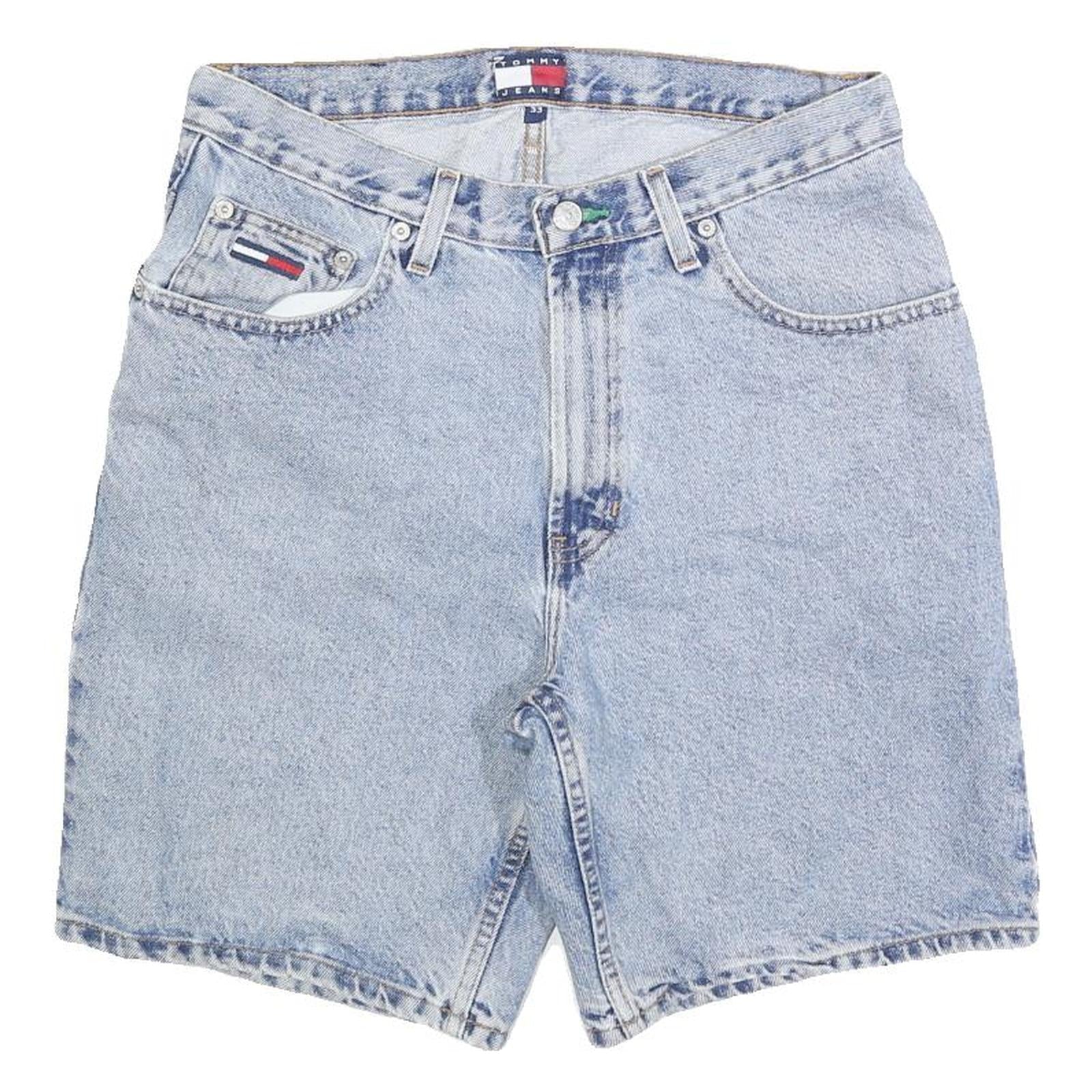 TOMMY JEANS Womens Denim Blue Classic Fit Shorts M W30 Casual Cotton Blend Refurbished - N/A refurbished available on Cerqular