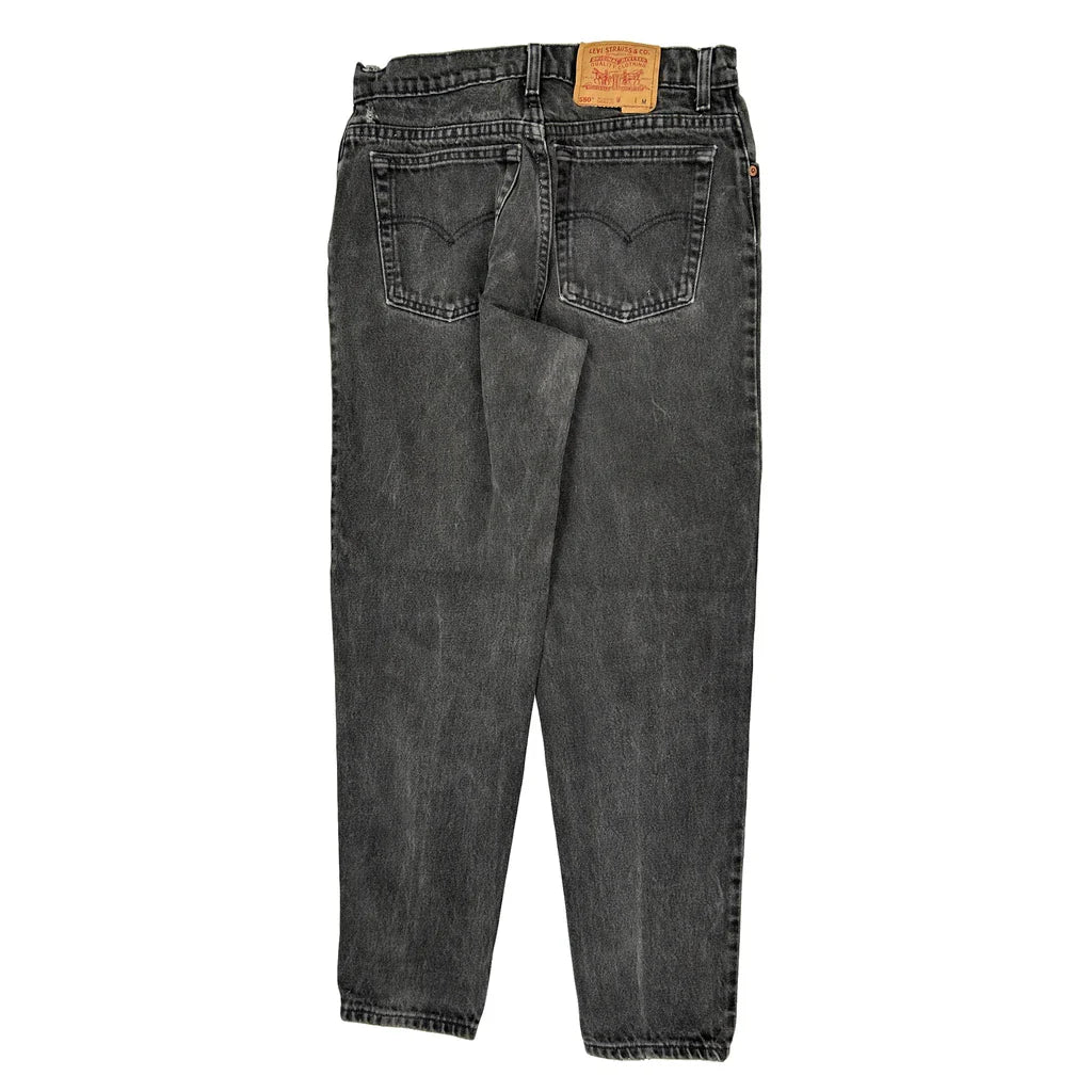 550 Levis Jeans - 30W UK 10 Grey Cotton Refurbished - Thrifted (note: this is a term often used to describe second- refurbished available on Cerqular