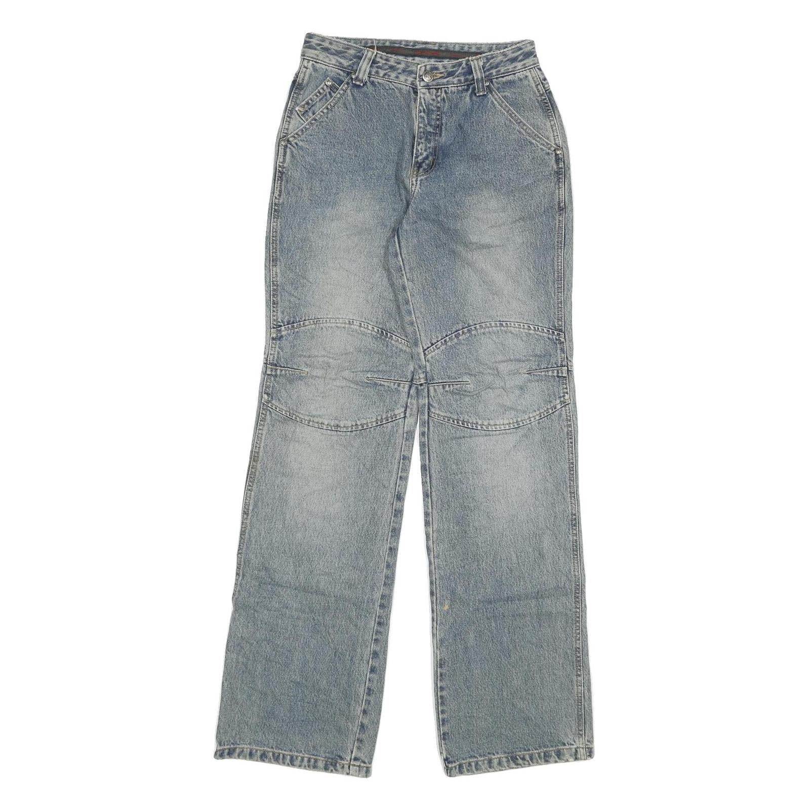 Womens Blue Regular Fit Straight Leg Denim Jeans W26 L32 Classic Zip Cotton Refurbished - N/A refurbished available on Cerqular