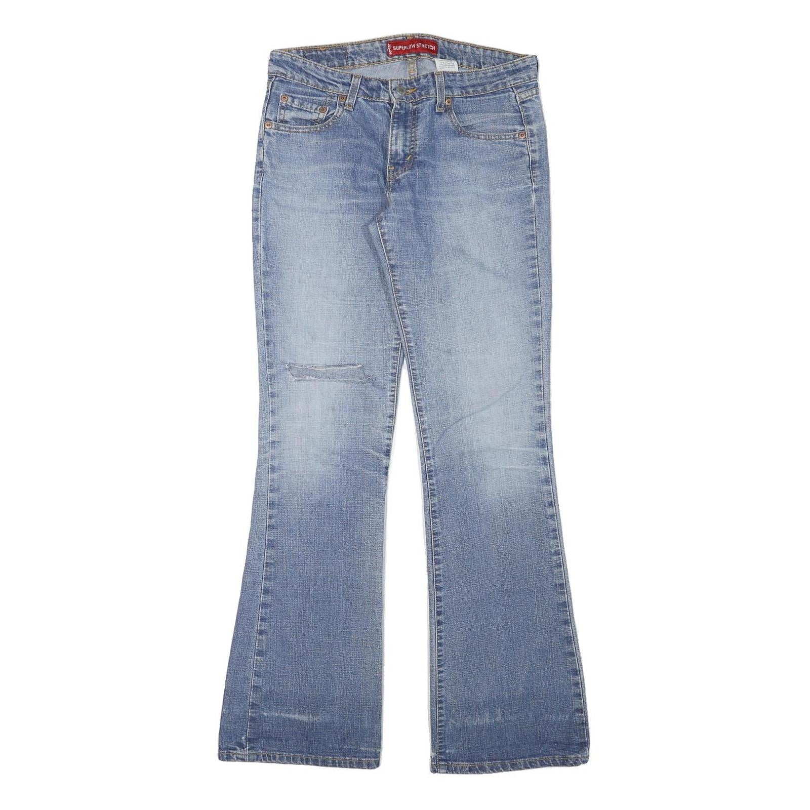 LEVI'S Womens Jeans Blue Regular Flared Denim Medium W30 L32 Classic Denim Pant Refurbished - N/A refurbished available on Cerqular
