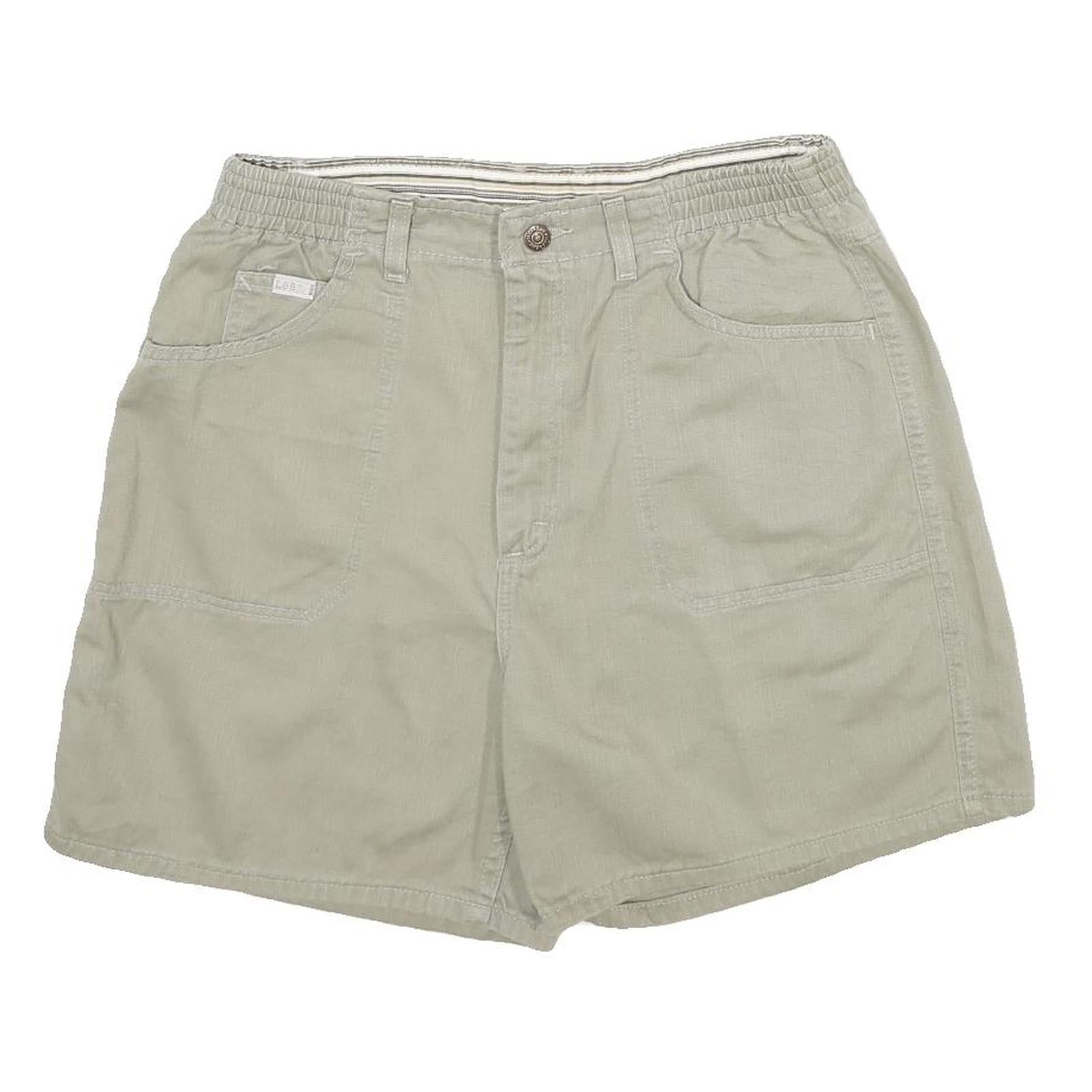 Buy LEE Womens Shorts Beige Casual Plain M W30 Elastic Waist Relaxed Fit Refurbished - $25.99 LEE Womens Shorts Beige Casual Plain M W30 Elastic Waist Relaxed Fit Refurbished - N/A refurbished available on Cerqular