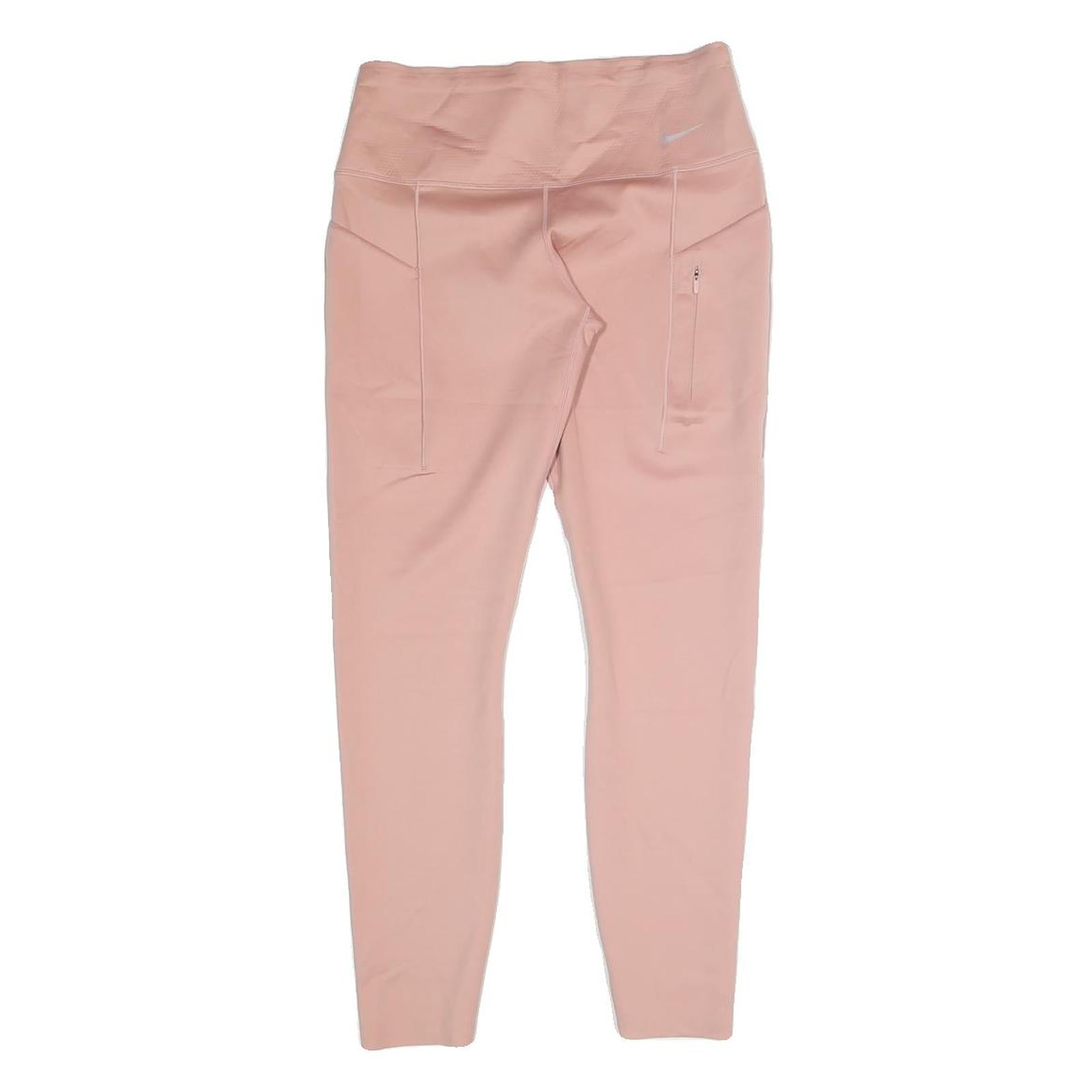 NIKE Womens Joggers Pink Slim Tapered M W26 L24 Polyester Activewear Refurbished - N/A refurbished available on Cerqular