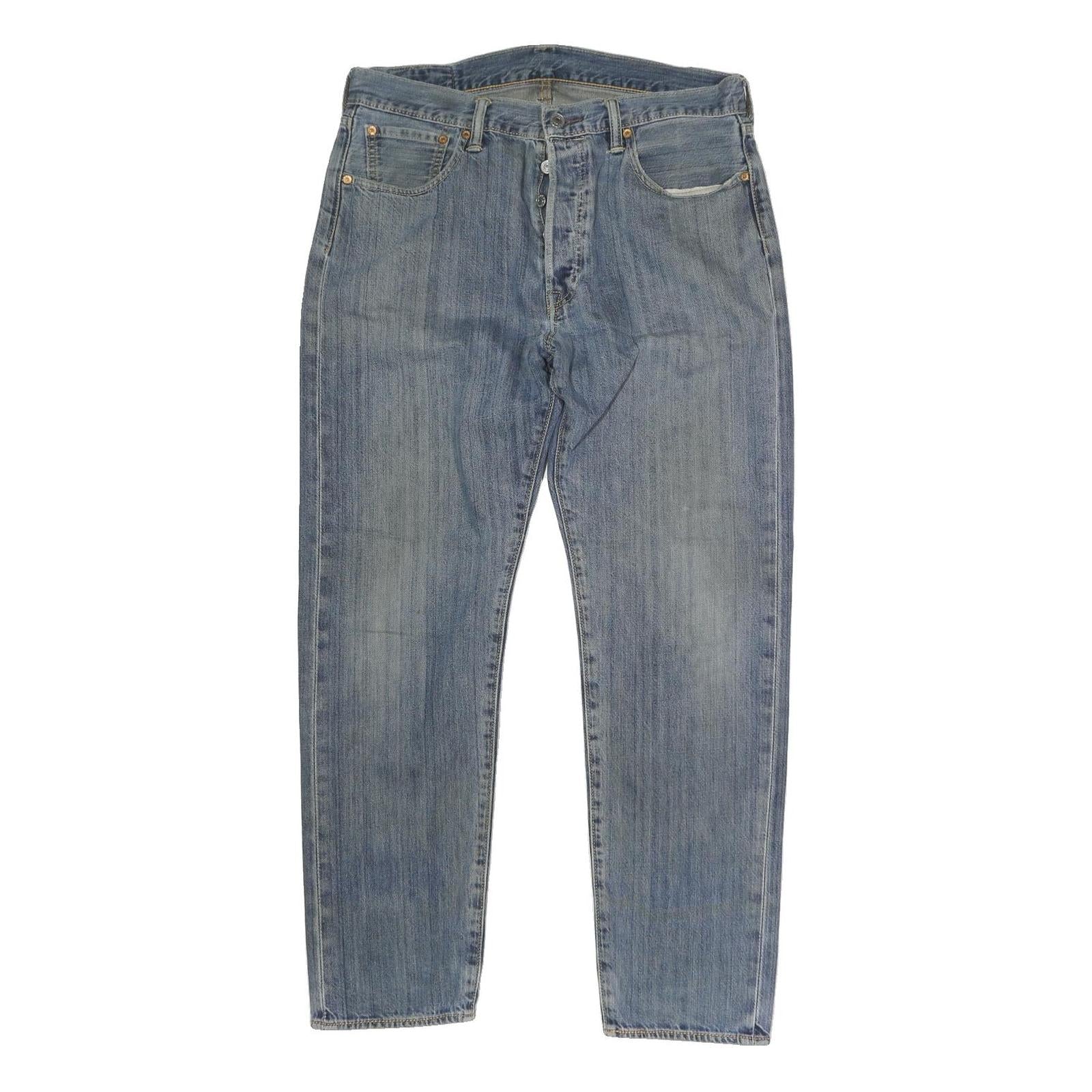 LEVI'S 501CT Mens Jeans Blue Regular Straight Denim Light W34 L29 Classic Button Refurbished - N/A refurbished available on Cerqular