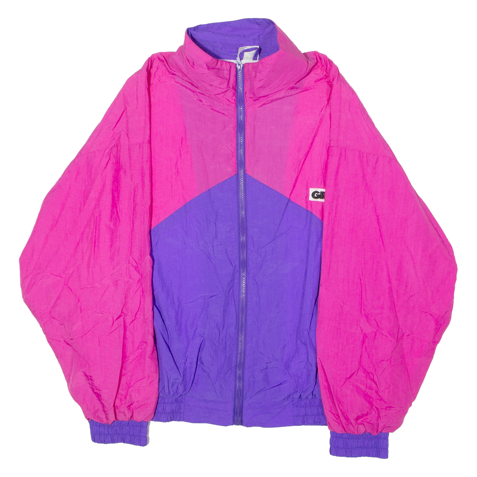 GRUTLI Mens Windbreaker Jacket Pink Colourblock XL Refurbished - N/A refurbished available on Cerqular