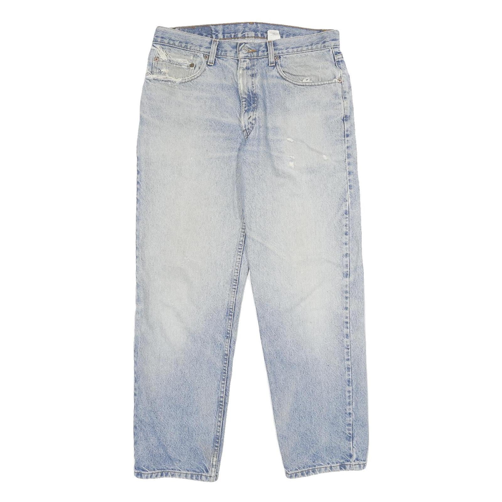 LEVI'S 55 Mens Jeans Blue Relaxed Straight Denim Light W34 L30 Classic Fit Refurbished - N/A refurbished available on Cerqular