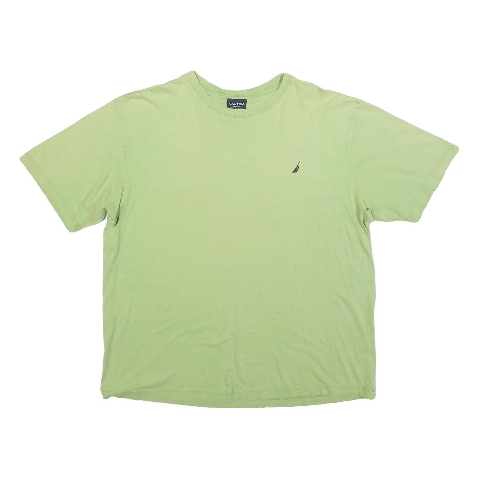 NAUTICA Mens Green Cotton Blend T-Shirt XL Short Sleeve Crew Neck Classic Refurbished - N/A refurbished available on Cerqular