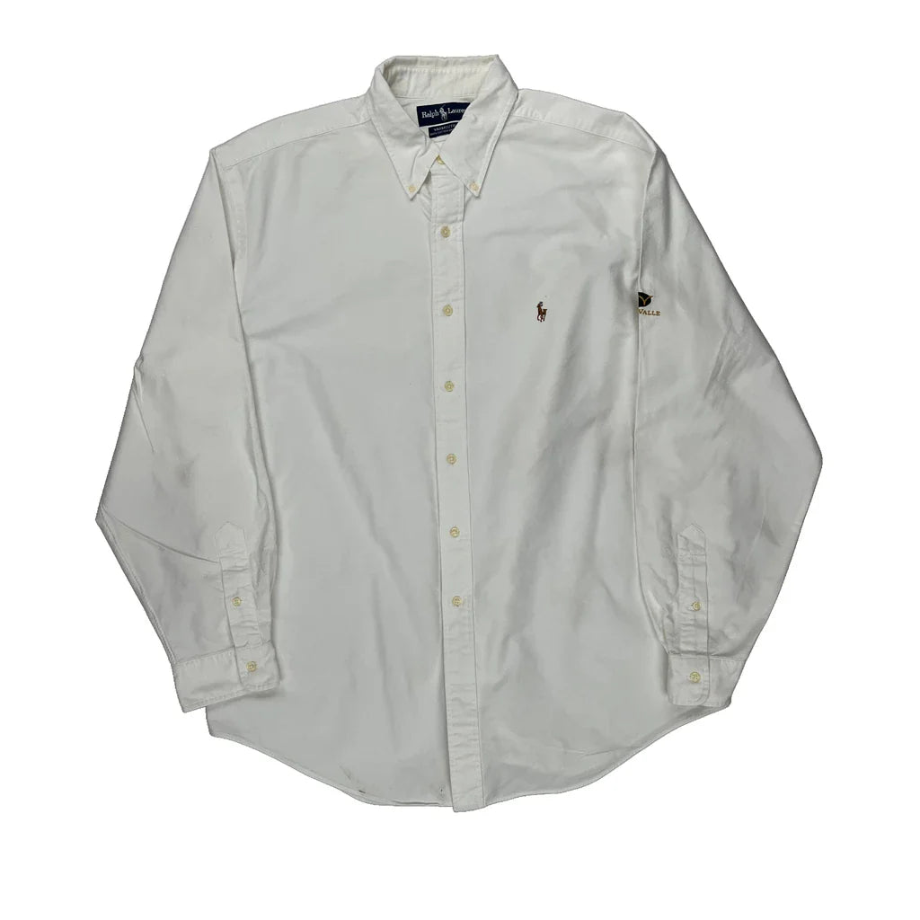 Yarmouth Ralph Lauren Shirt - XL White Cotton Refurbished - Thrifted (note: this is a term often used to describe second- refurbished available on Cerqular
